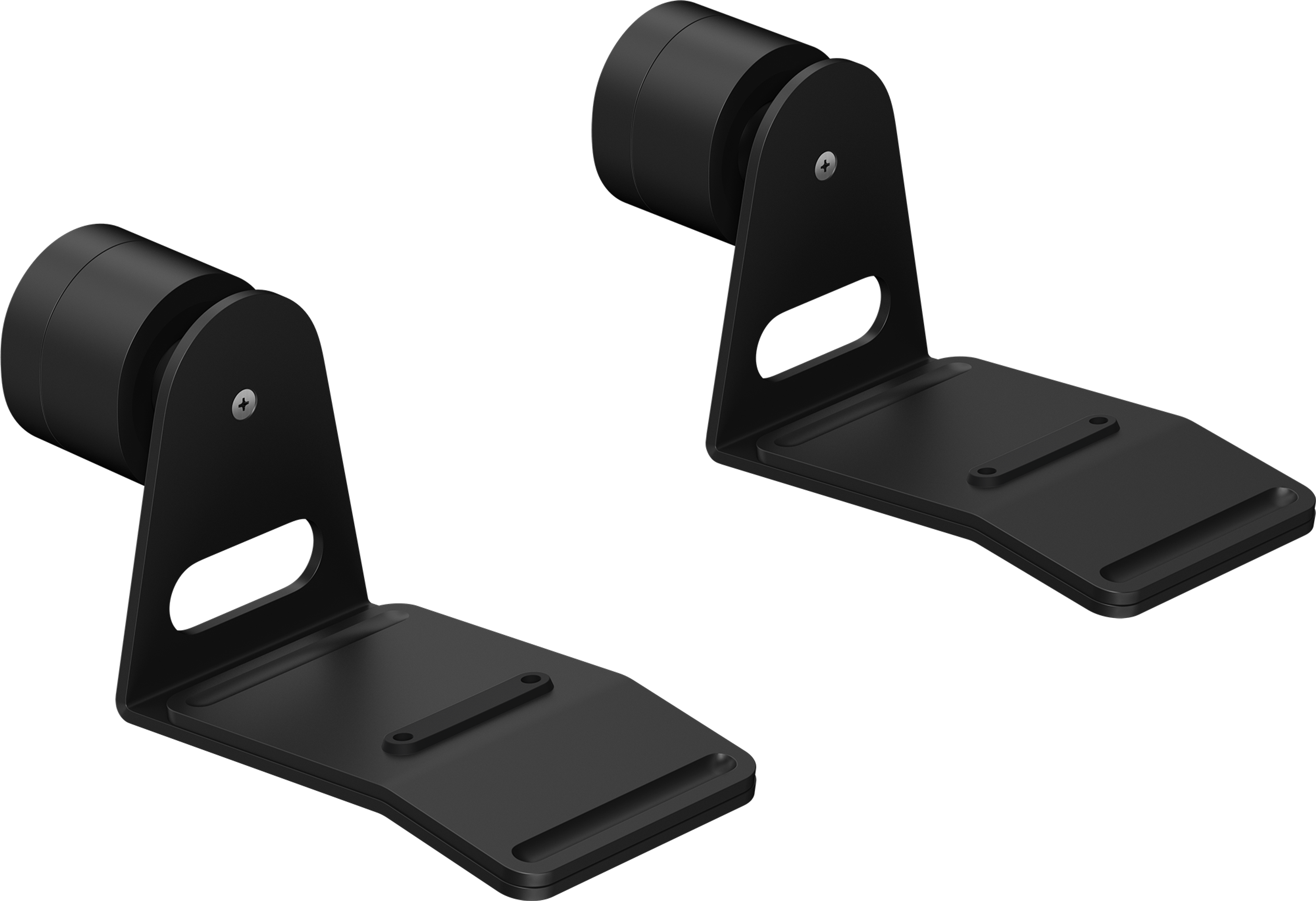 Two Sonos Era 300 wall mounts in black