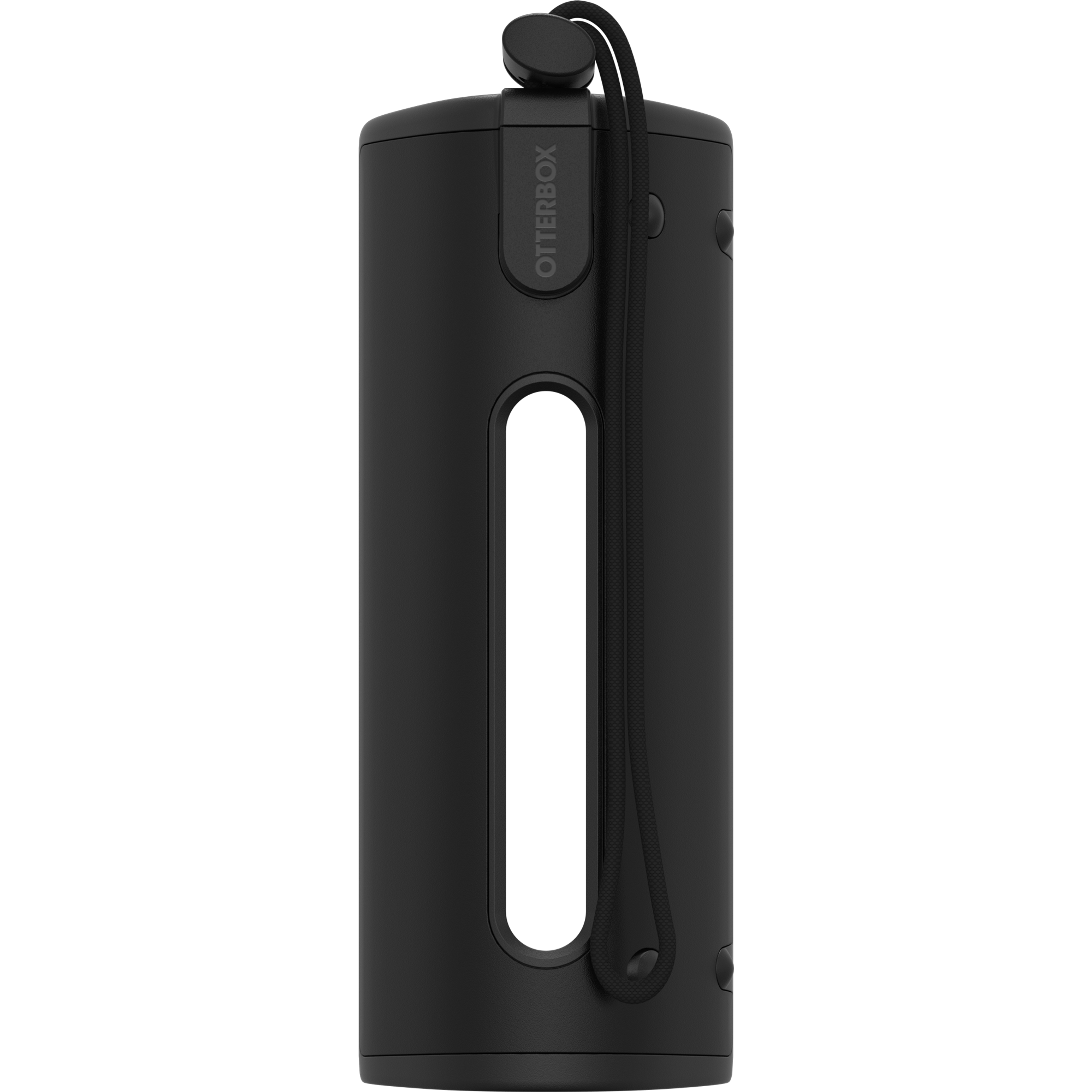 Image of the back of an empty black Otterbox Sonos Roam case