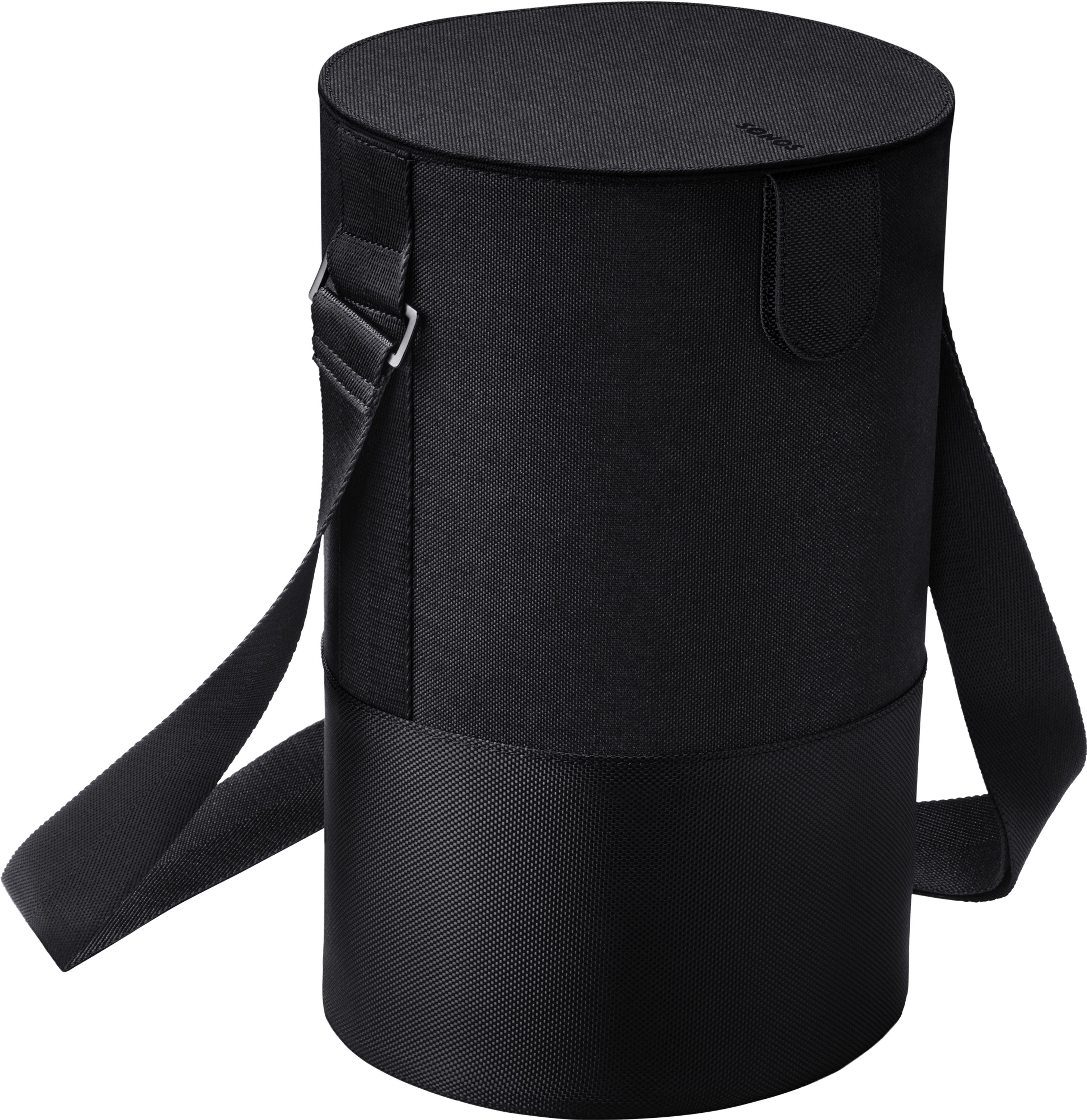 Image of the top and front of a closed Sonos Move Travel Bag turned at an angle