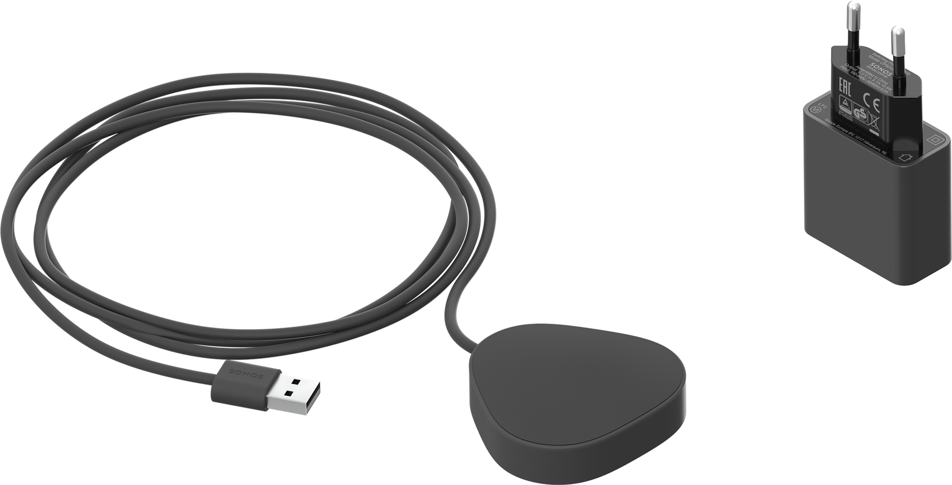 Roam wireless charger shadow black