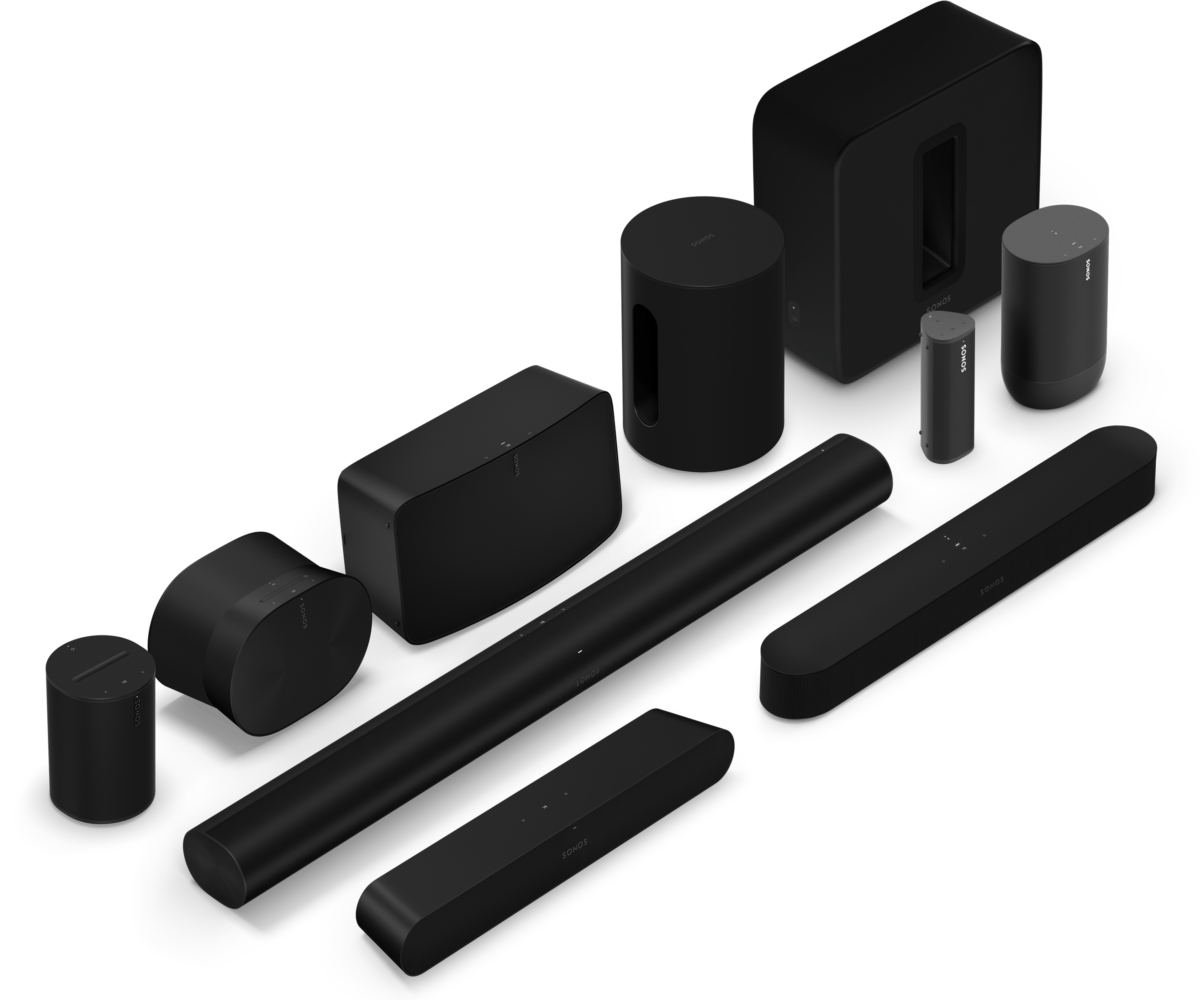 Sonos core product line in black