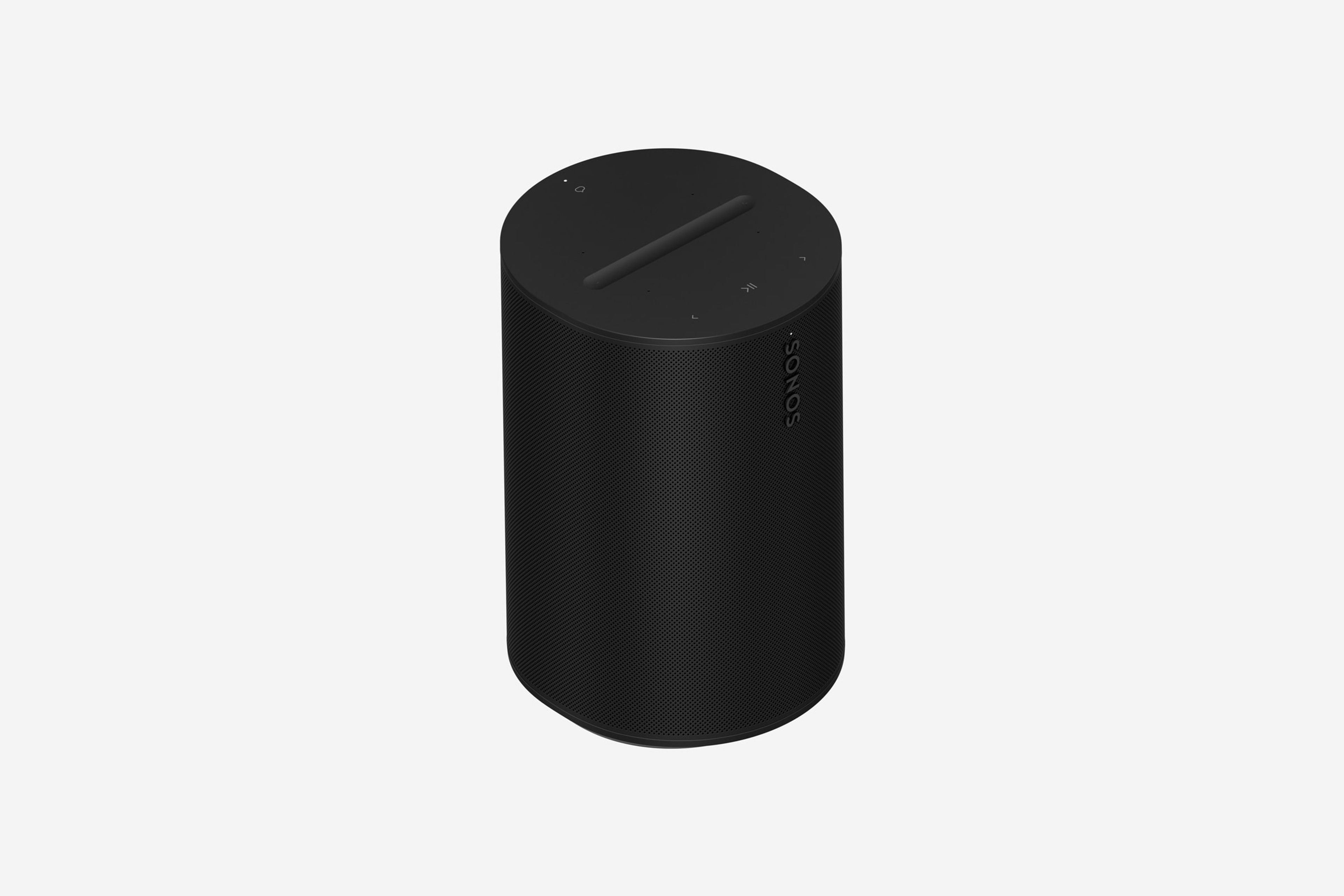 Black Sonos Era 100 on a light gray background