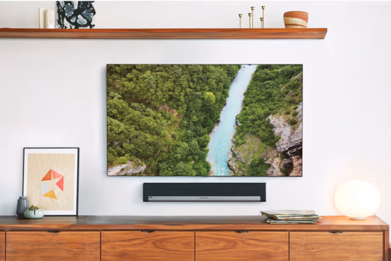 Sonos playbar top under tv