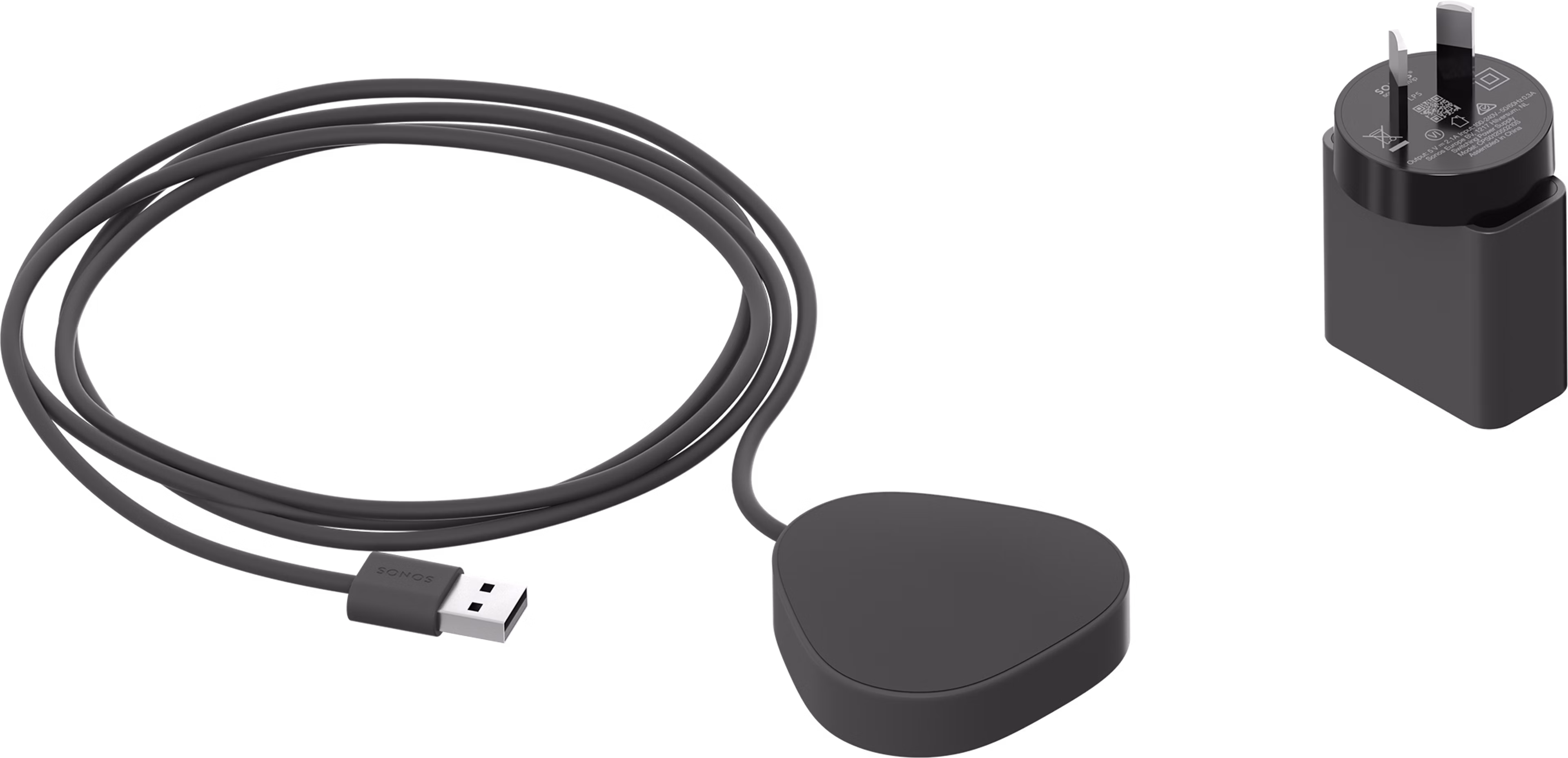 Roam wireless charger shadow black