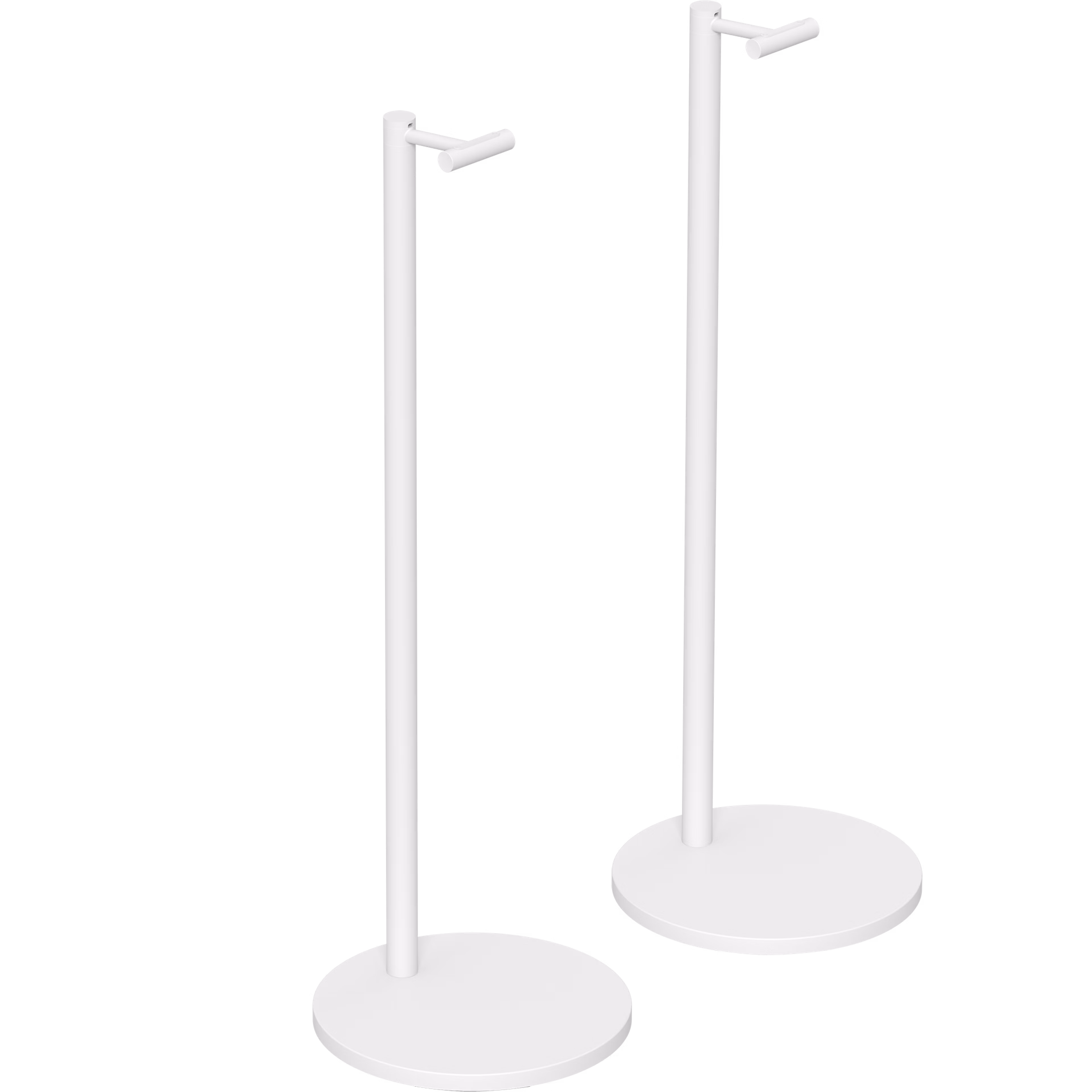 Two Sonos Era 300 stands in white