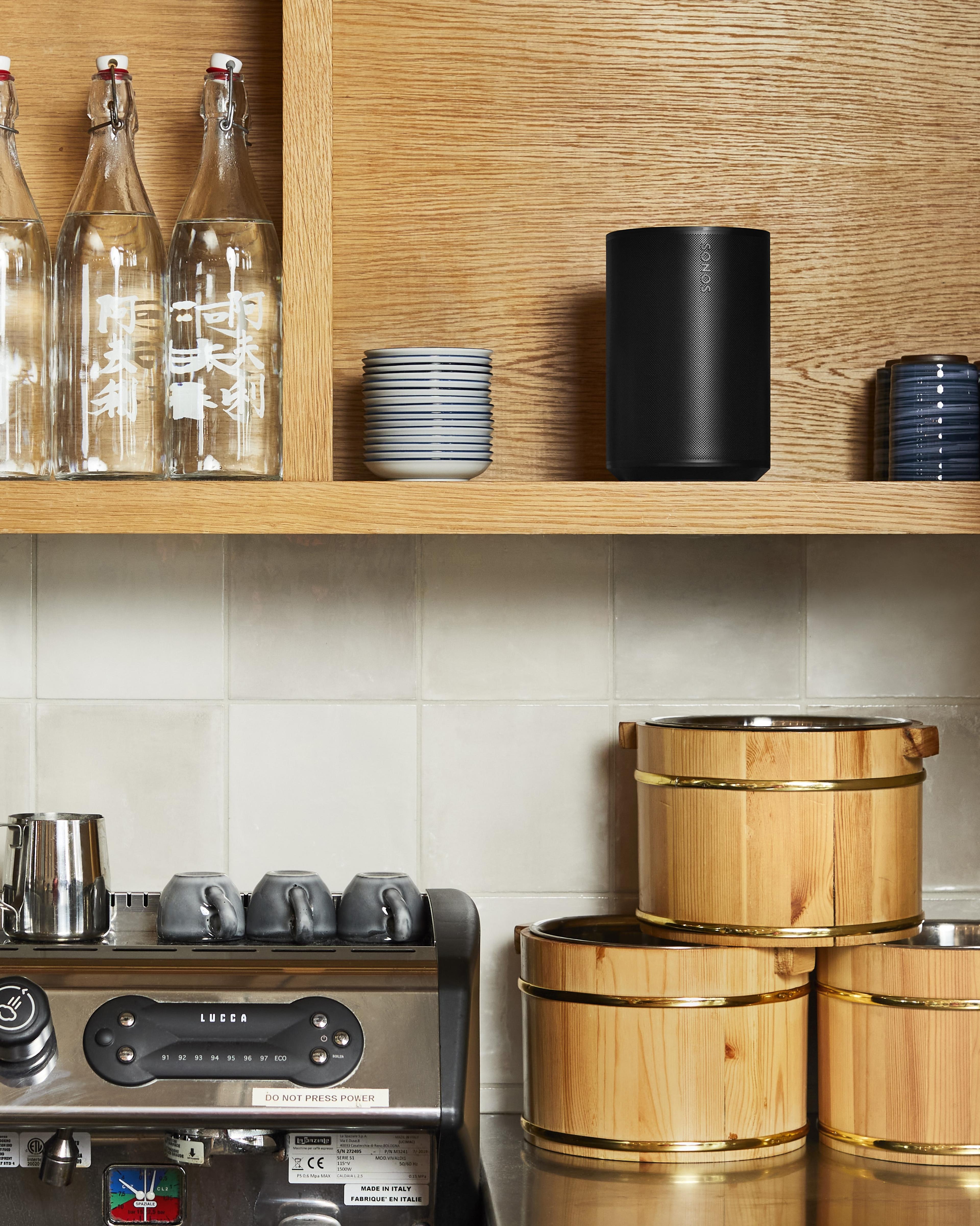Sonos Era 100 inside cabinet