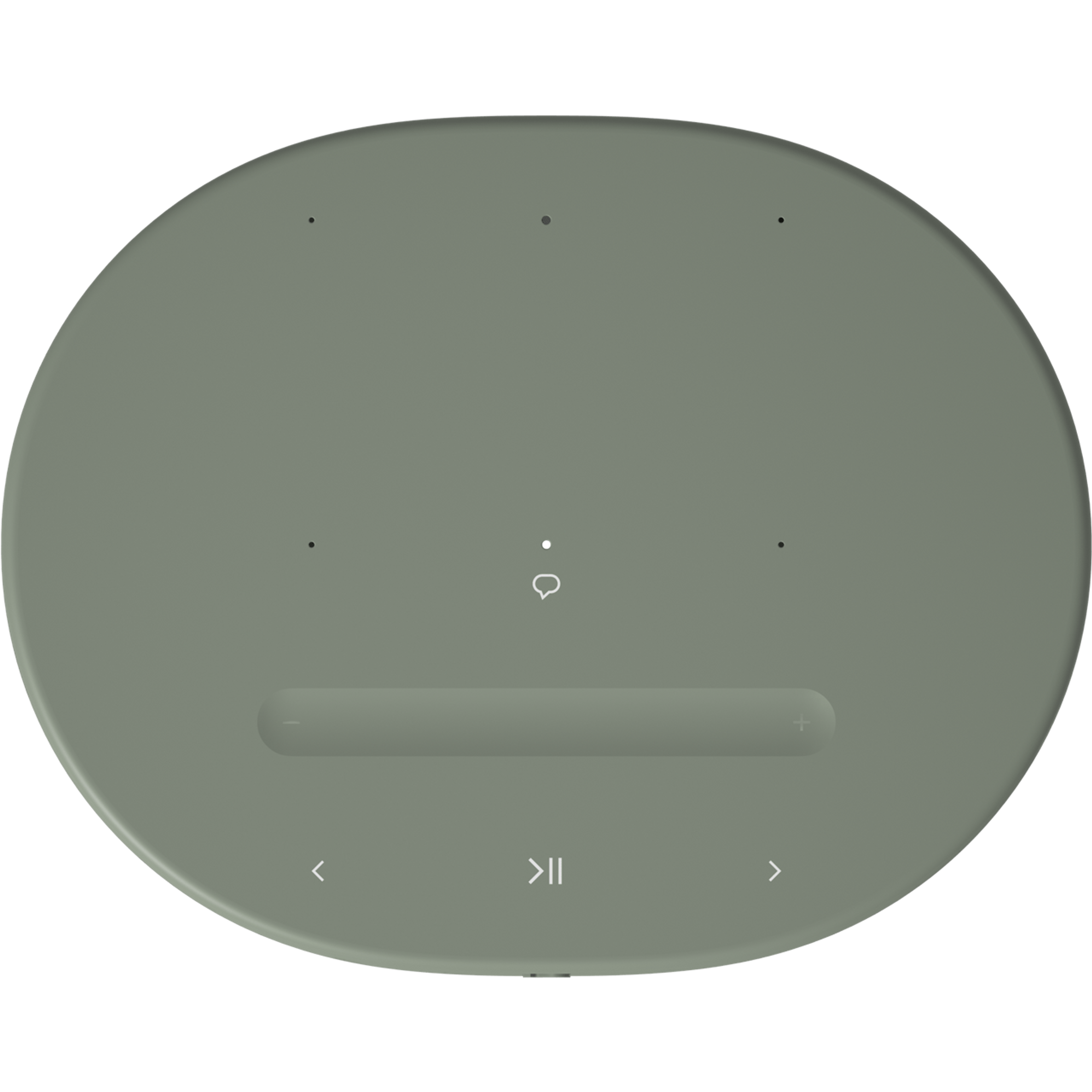 Draufsicht eines Sonos Move 2 in Olive mit den Steuerelementen