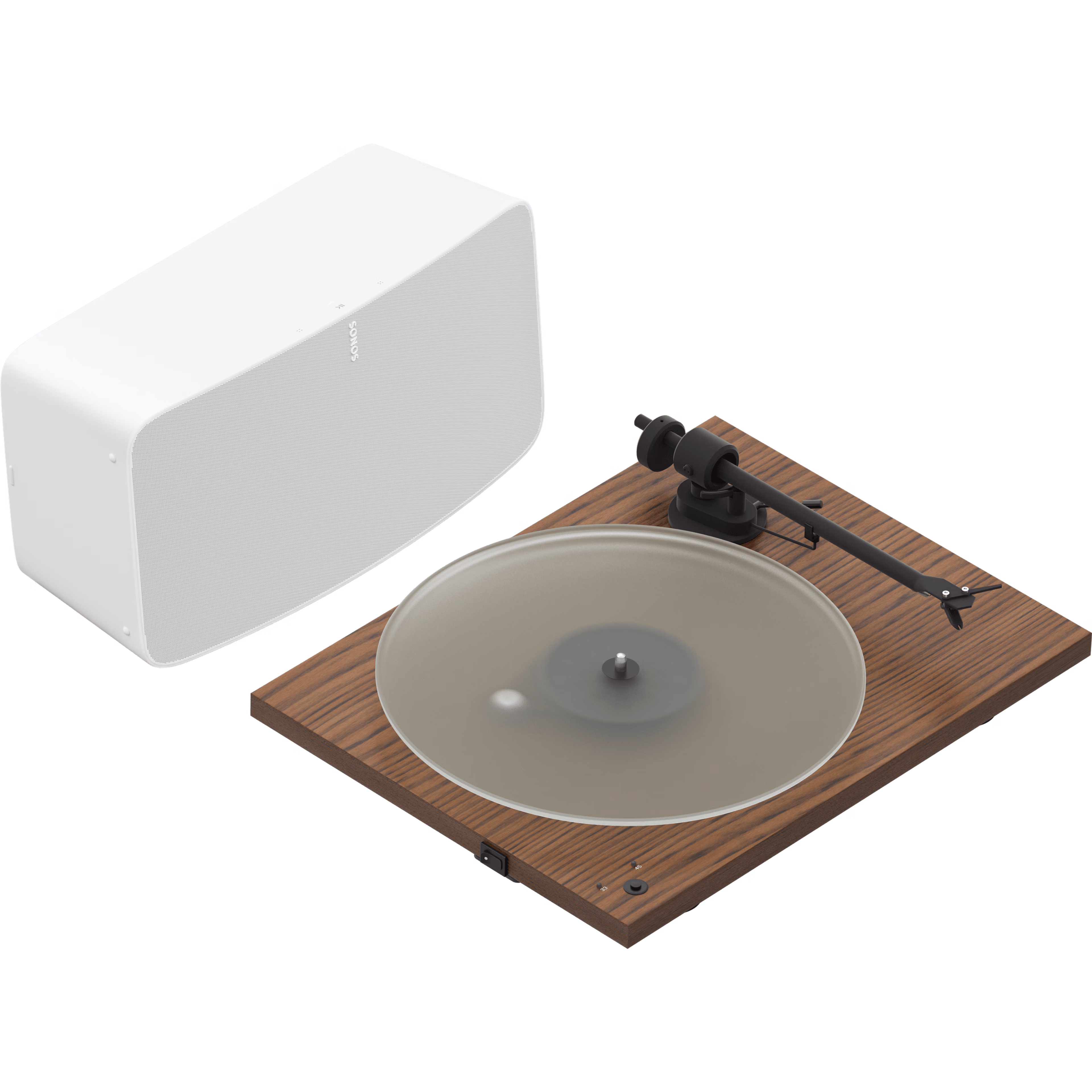 Pro-ject T1 turntable with Sonos Five walnut