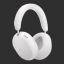White Sonos Ace Ultra headphones on a dark grey background