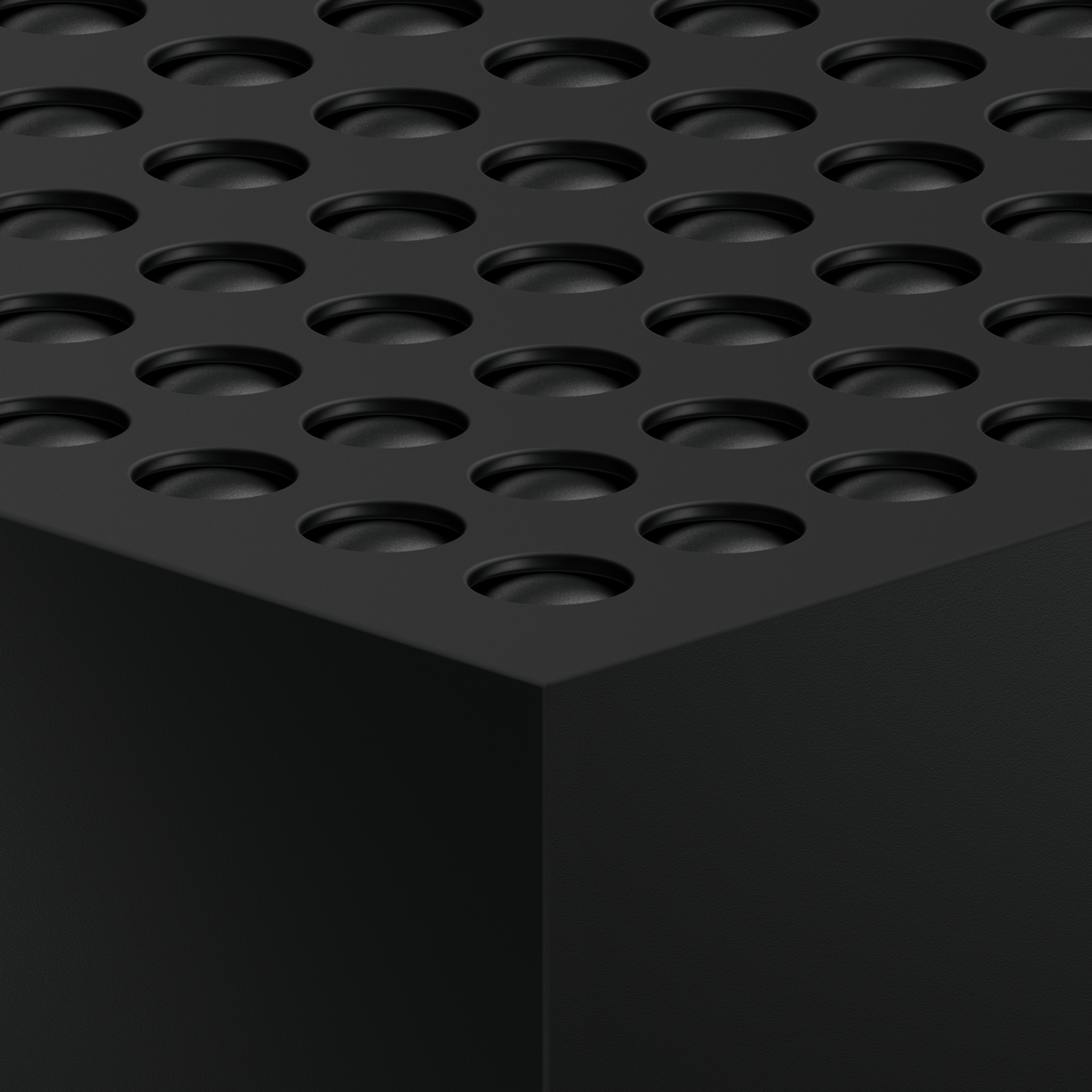 Close-up of the Sonos Amp Multi top grille pattern for heat dispersion