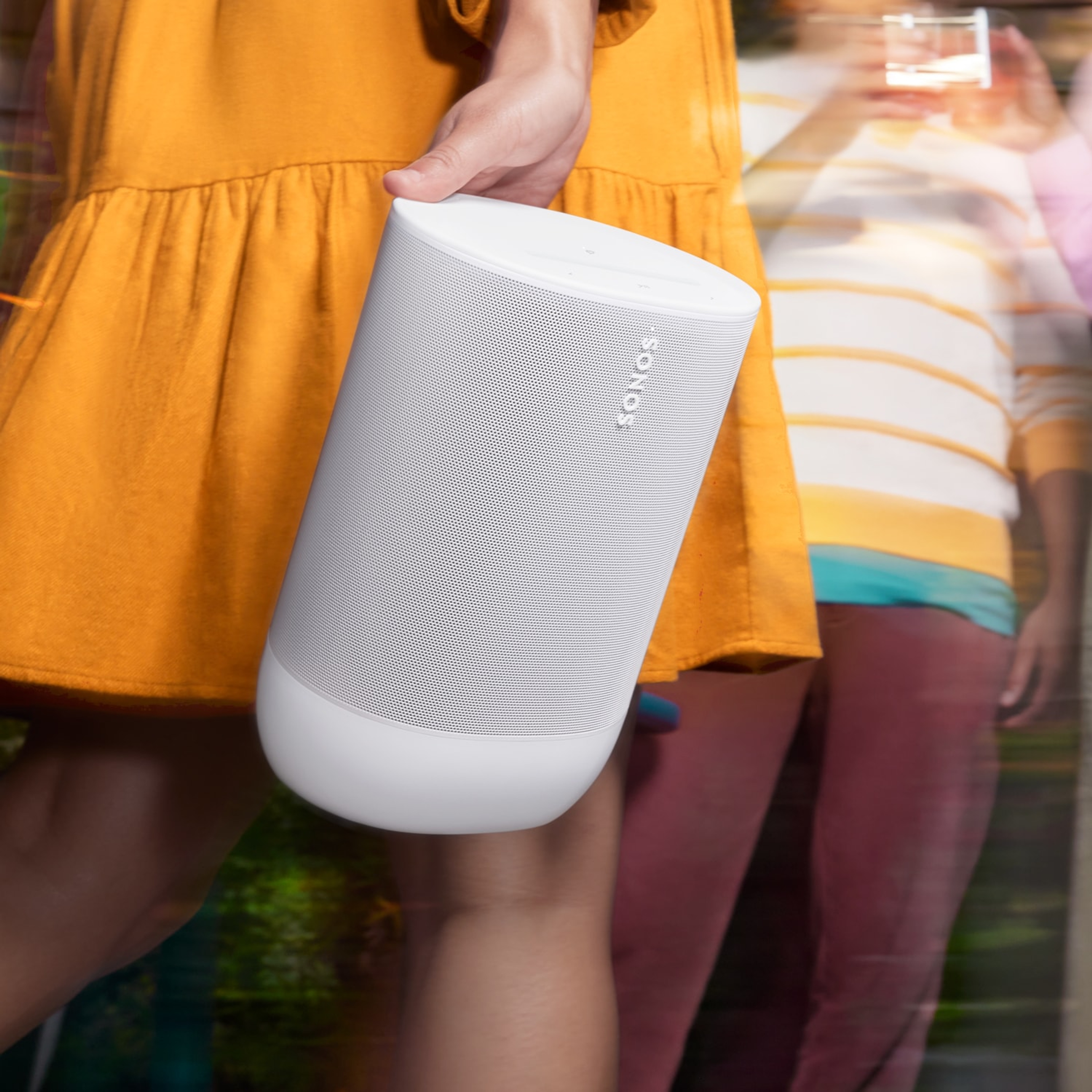 White Sonos Move 2 handheld in motion