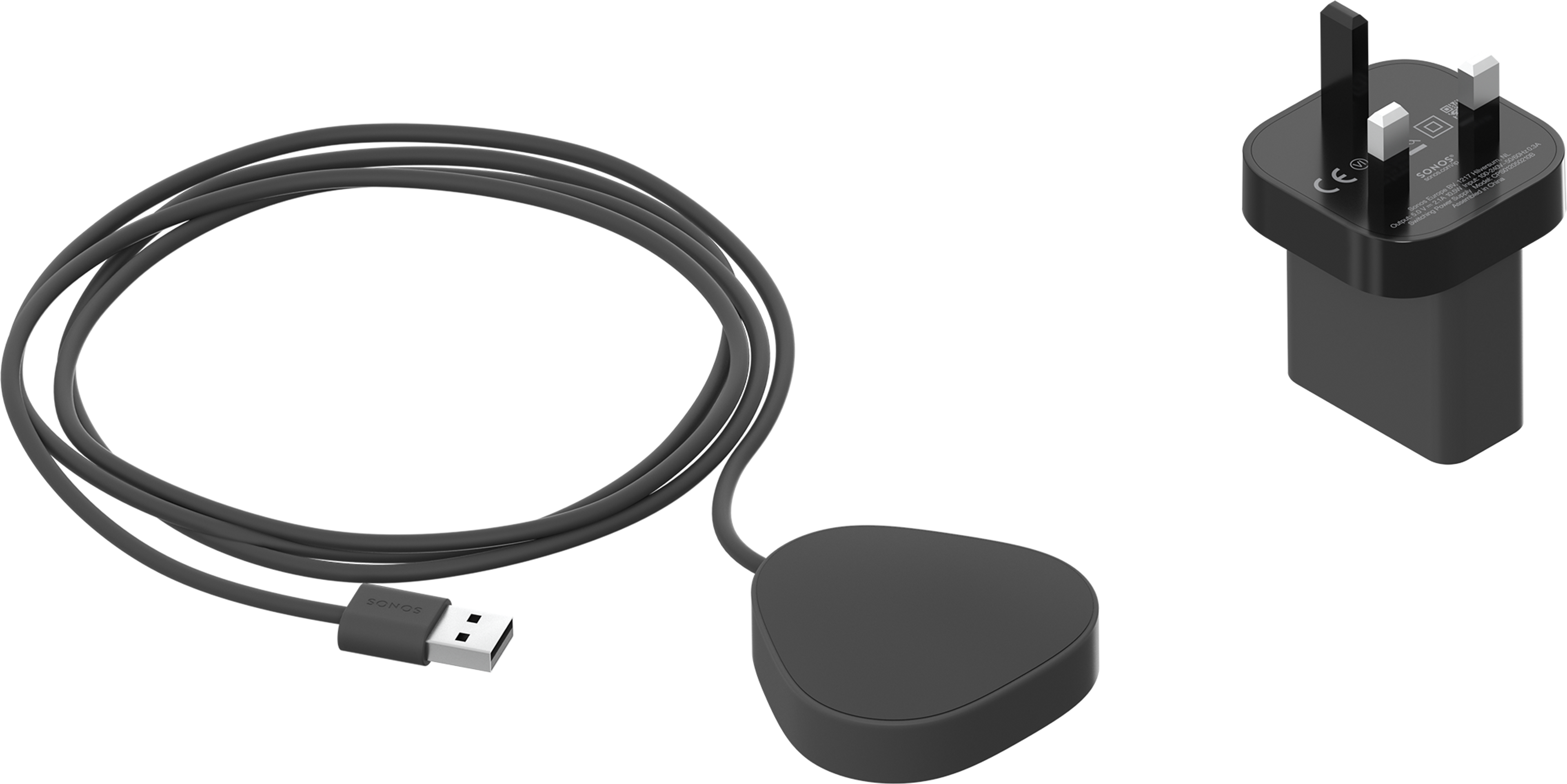 Roam wireless charger shadow black