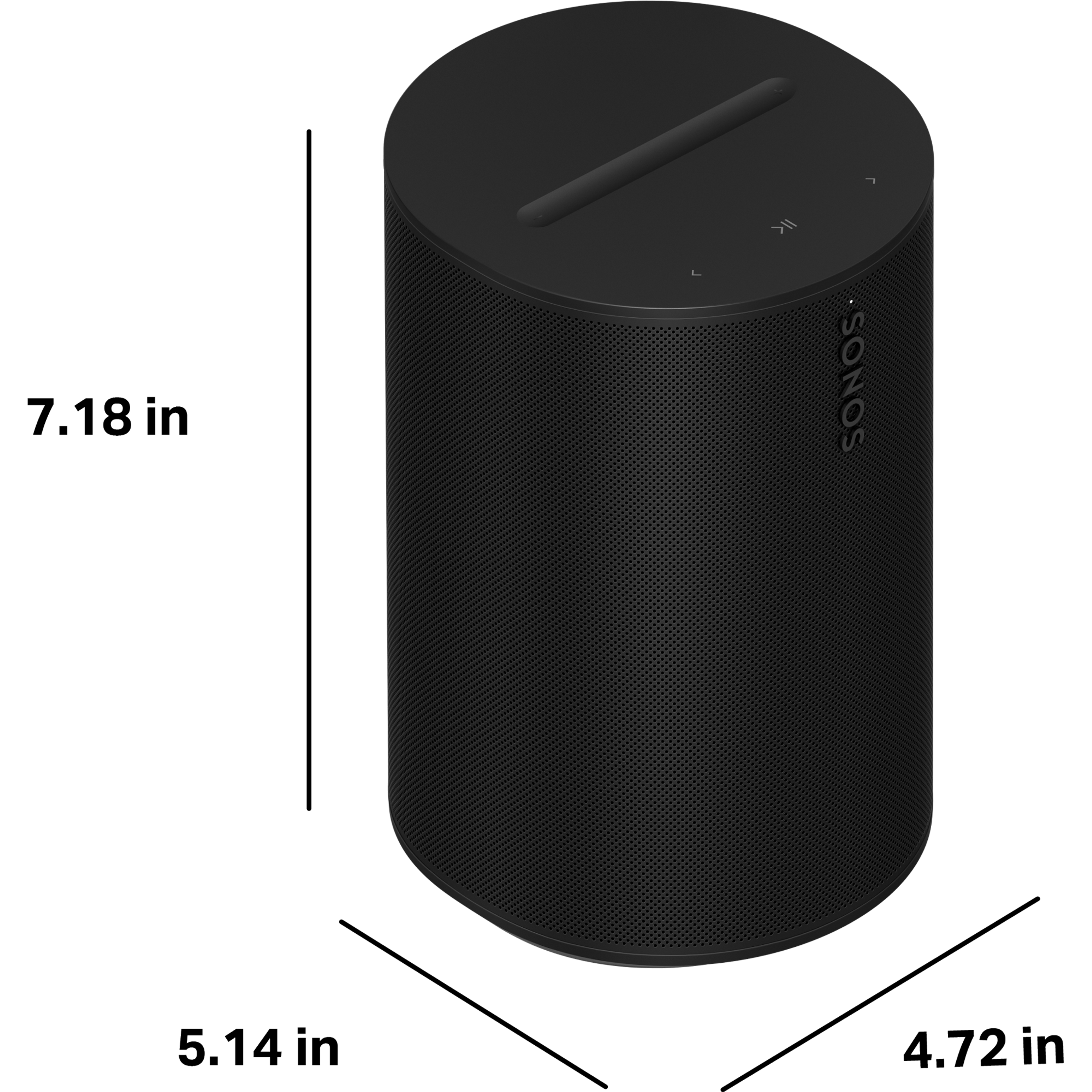 Era 100 SL is 7.18 inches tall, 5.14 inches deep, and 4.72 inches wide