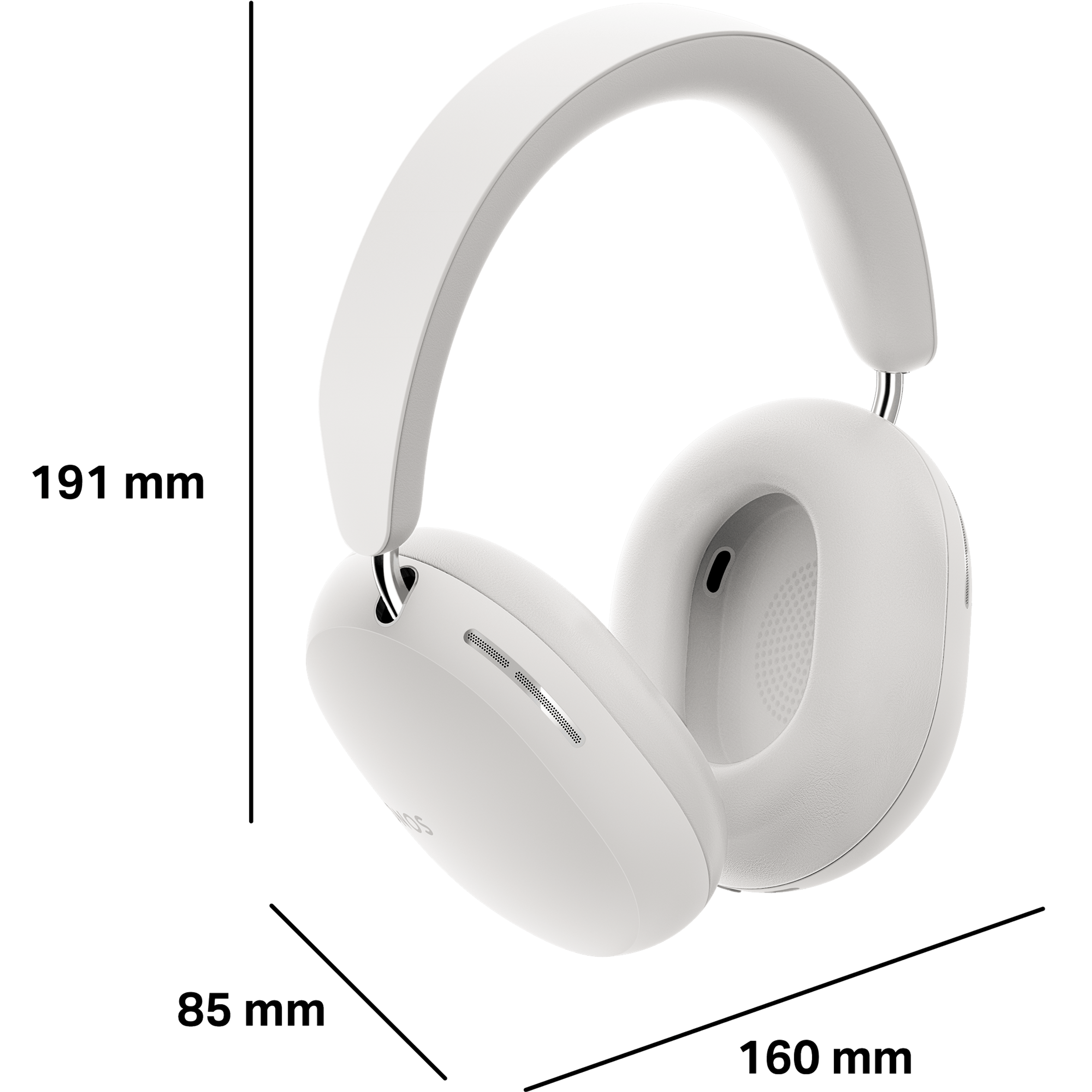 Le Sonos Ace mesure 191 mm de hauteur, 85 mm de profondeur et 160 mm de largeur