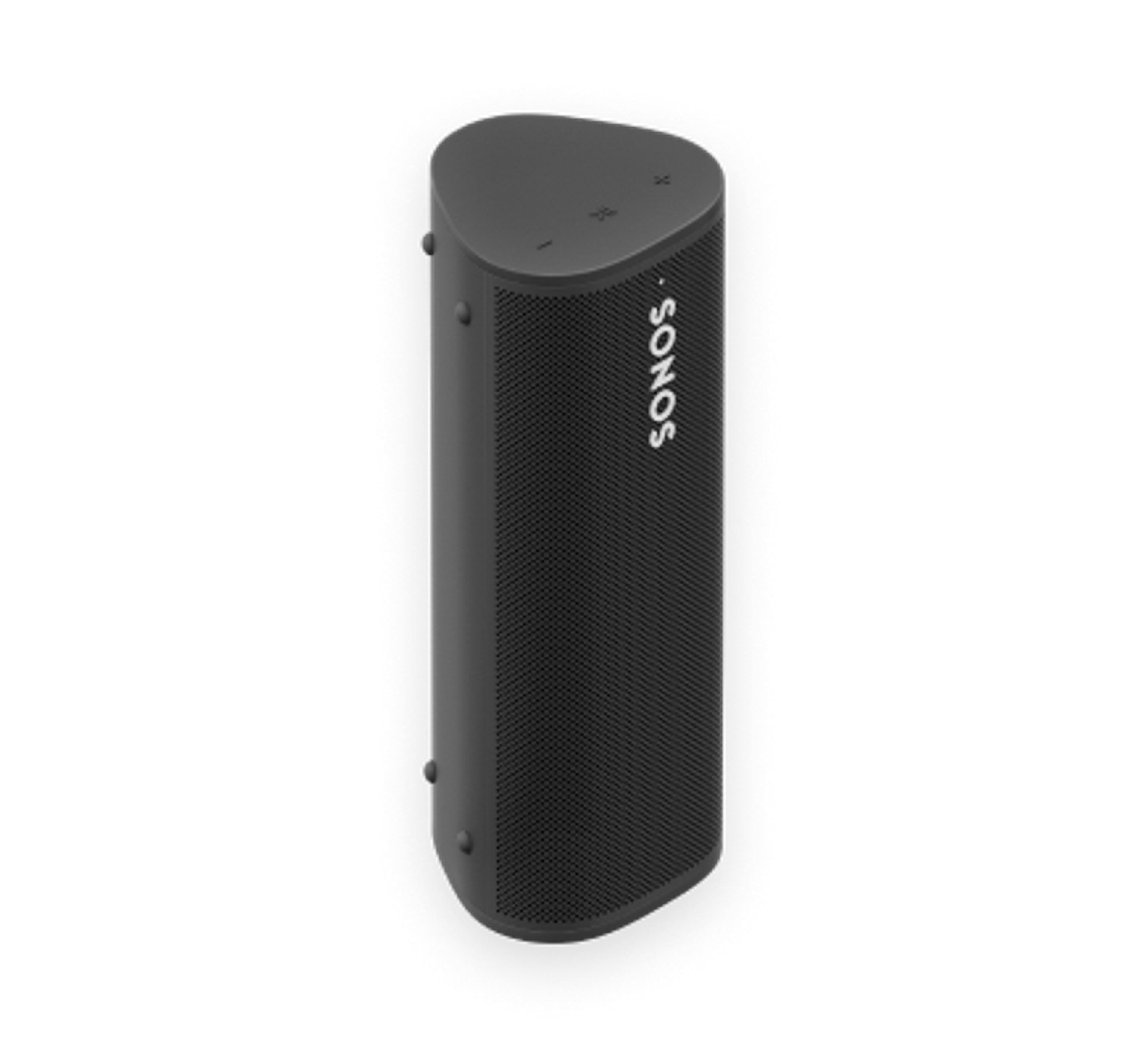 倾斜放置的黑色Sonos Roam SL图片