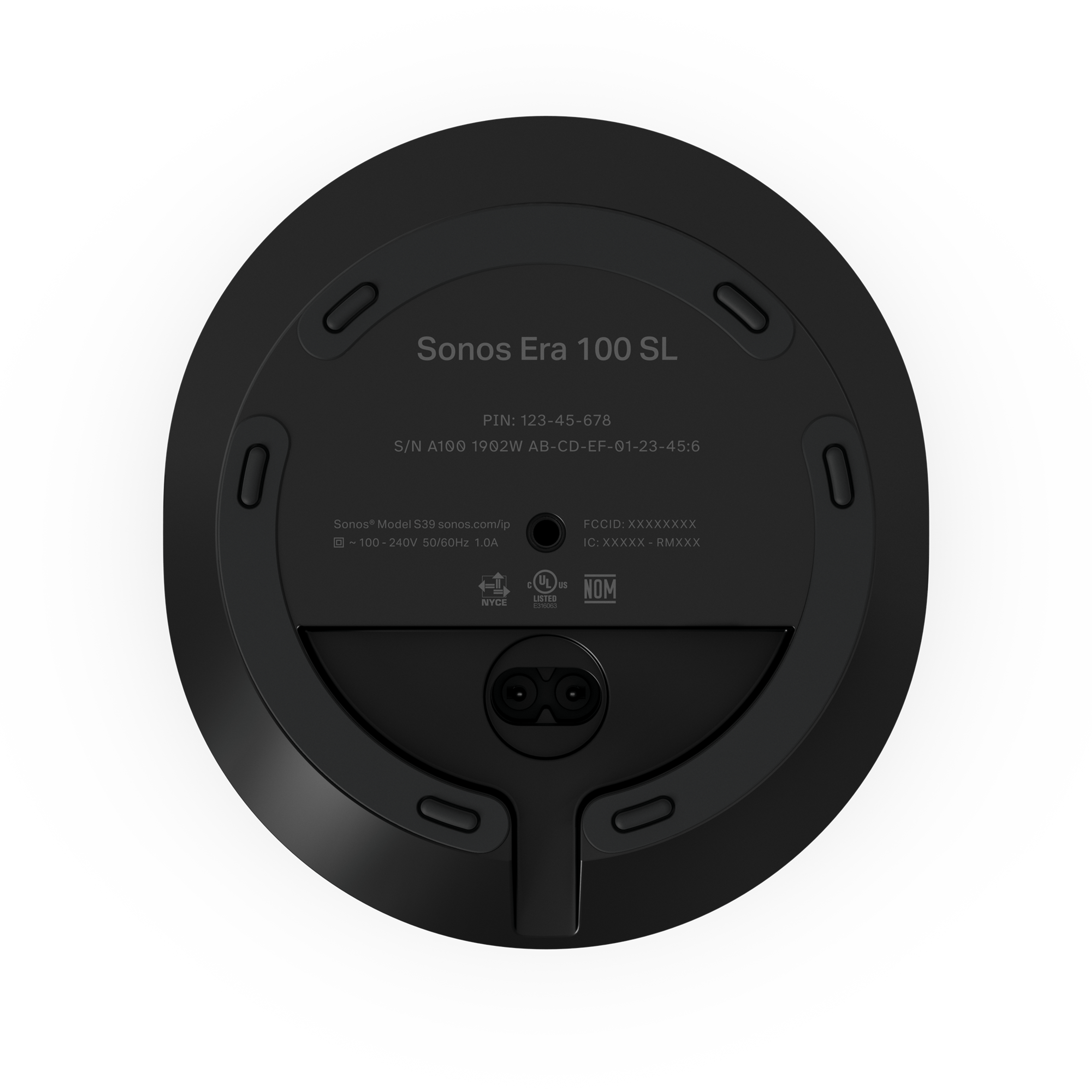 Sonos Era 100 SL（ブラック）の底面