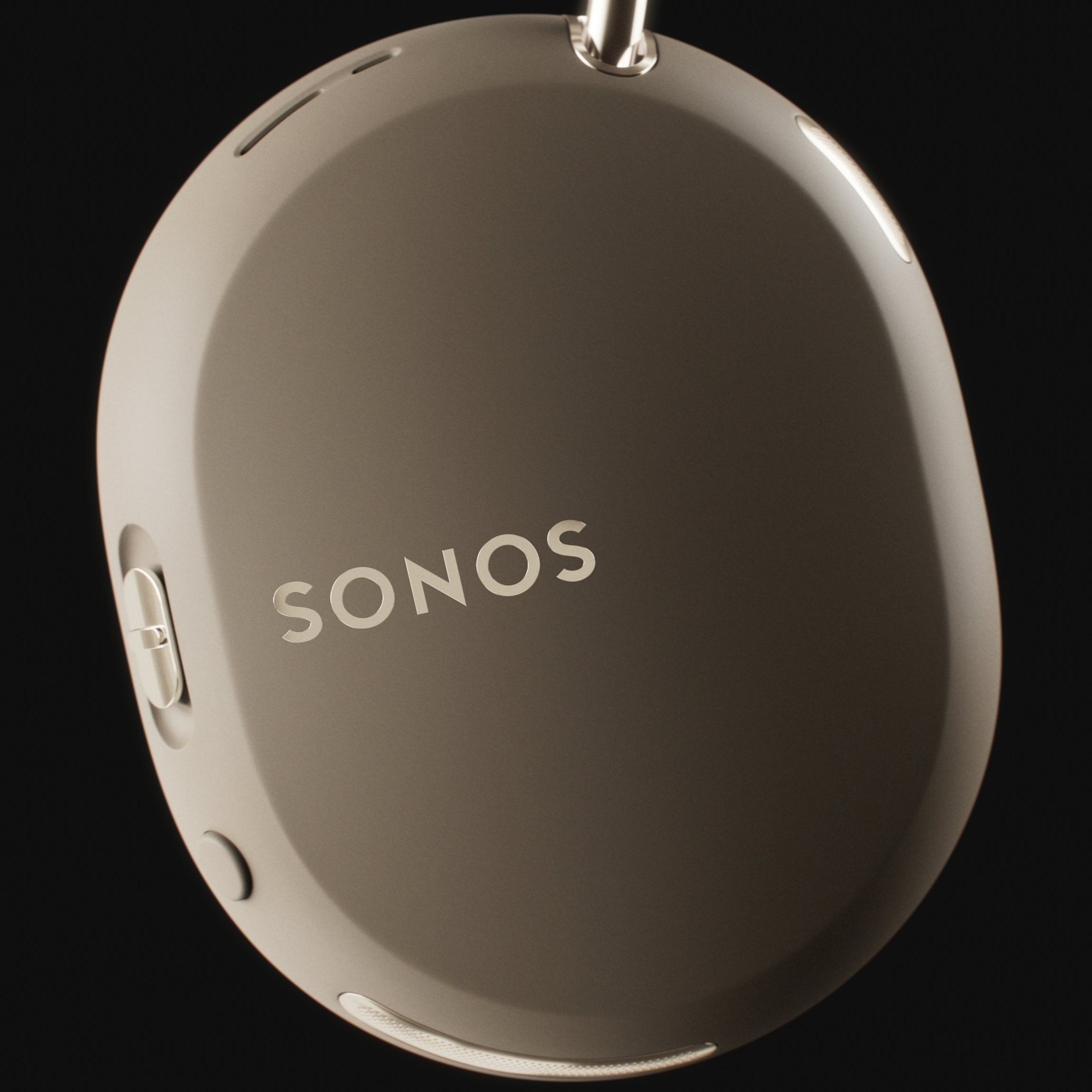 Sonos Ace Ultra in sand, side detail view