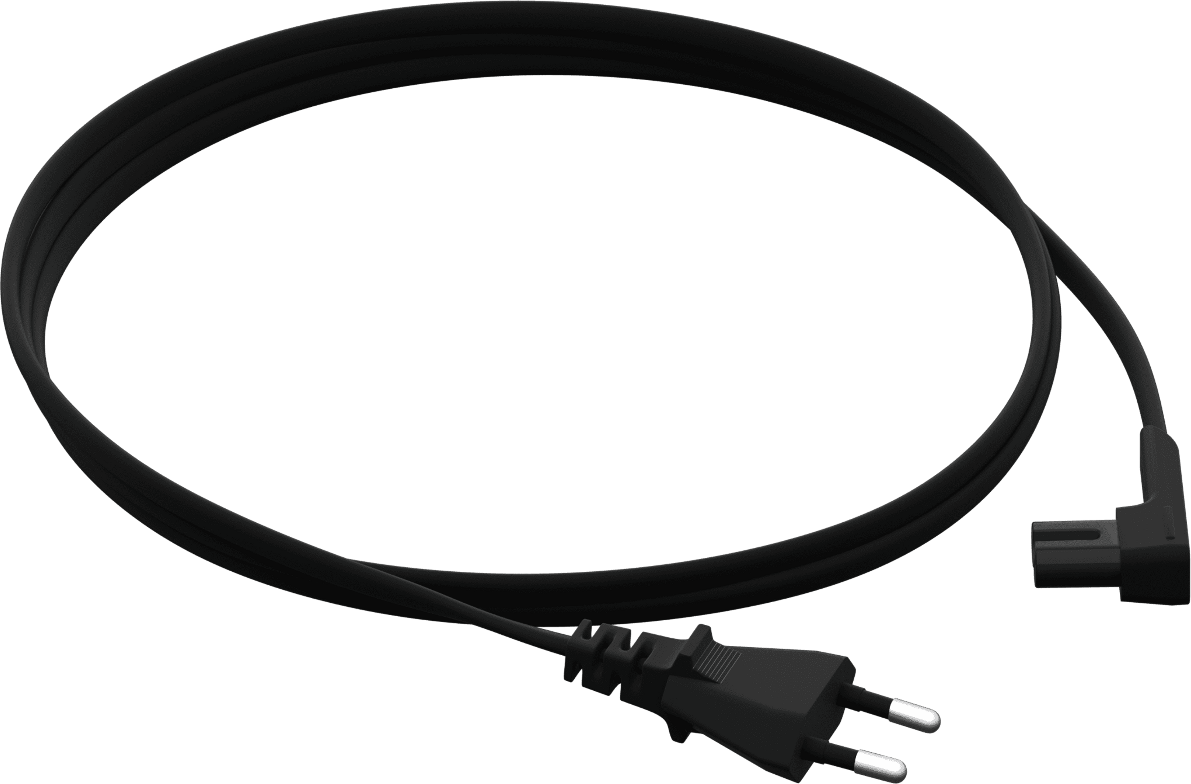 Câble d’alimentation à angle droit longueur standard noir