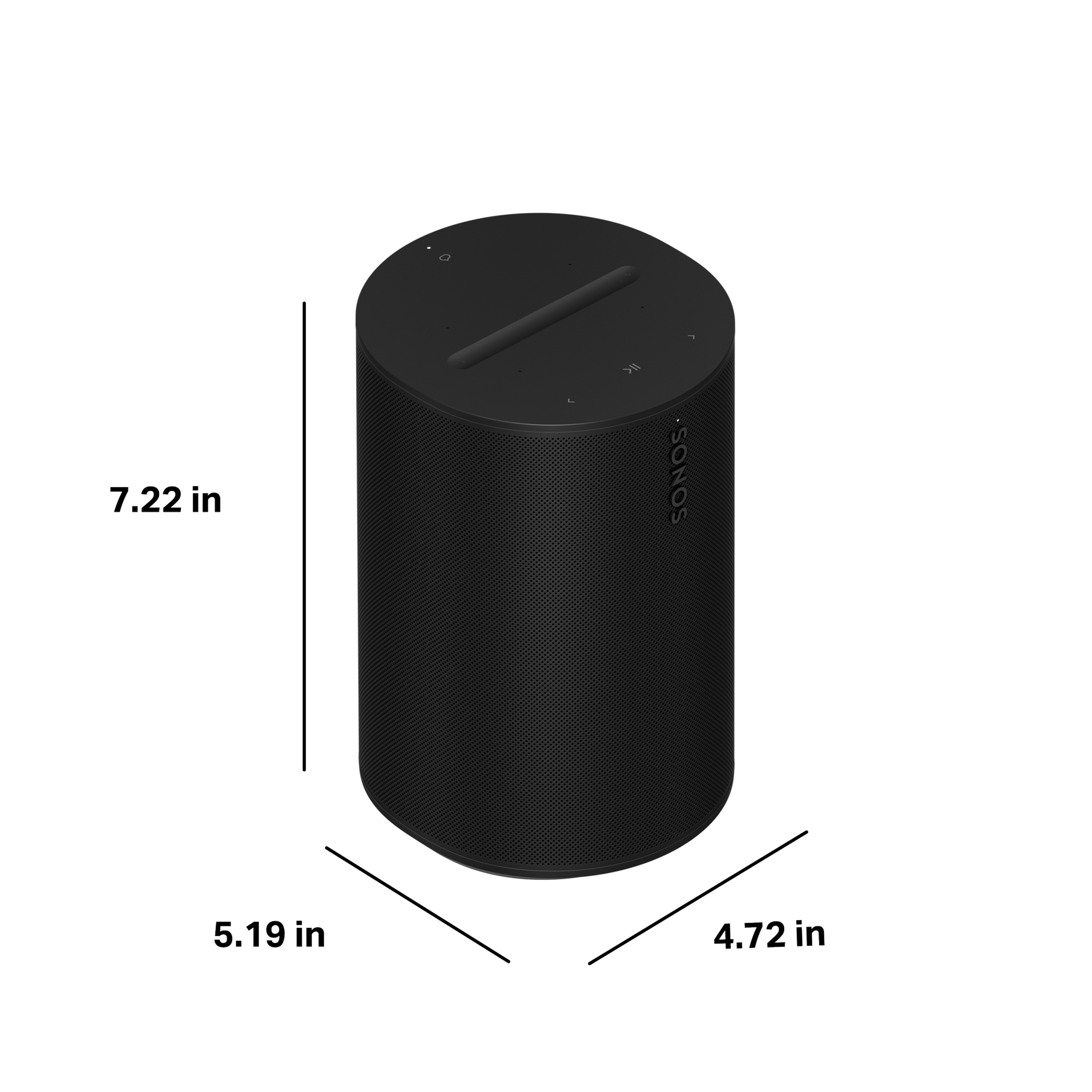 Era 100 dimensions, 7.22" tall, 4.72" wide, 5.19" deep