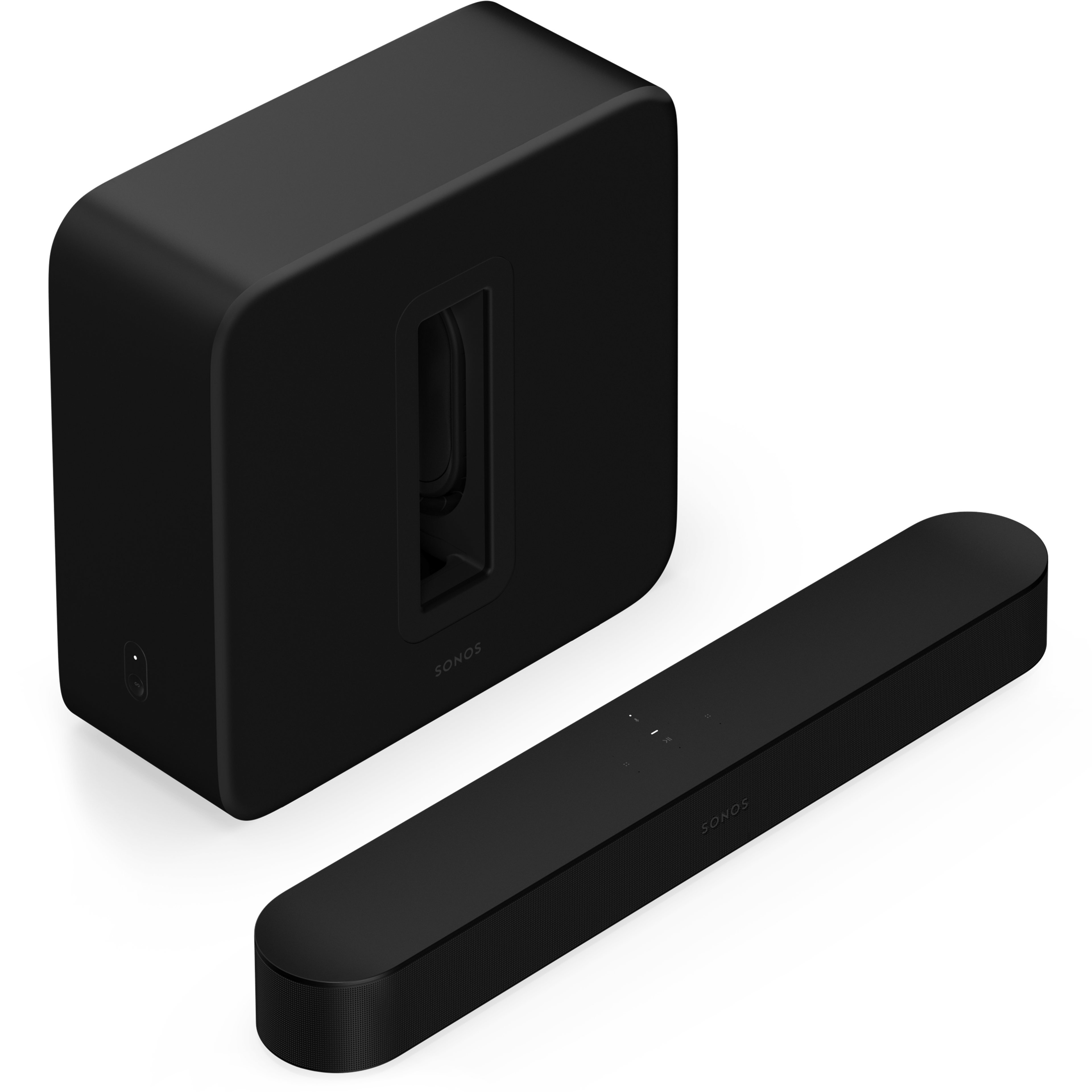 Pack Sonos Beam noire et Sonos Sub 4 noir