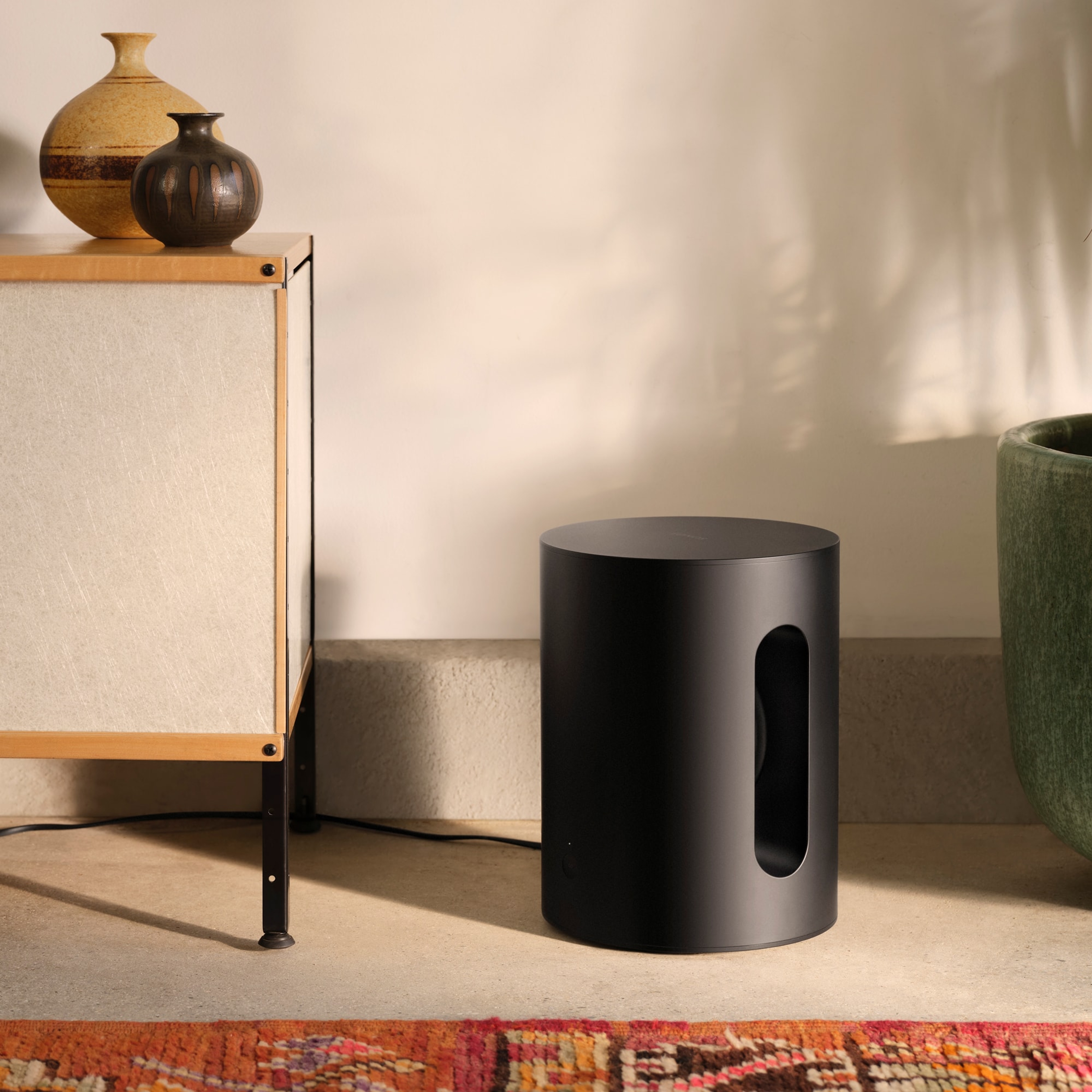 Sub Mini's elegant design is right at home next to all your furniture and decor