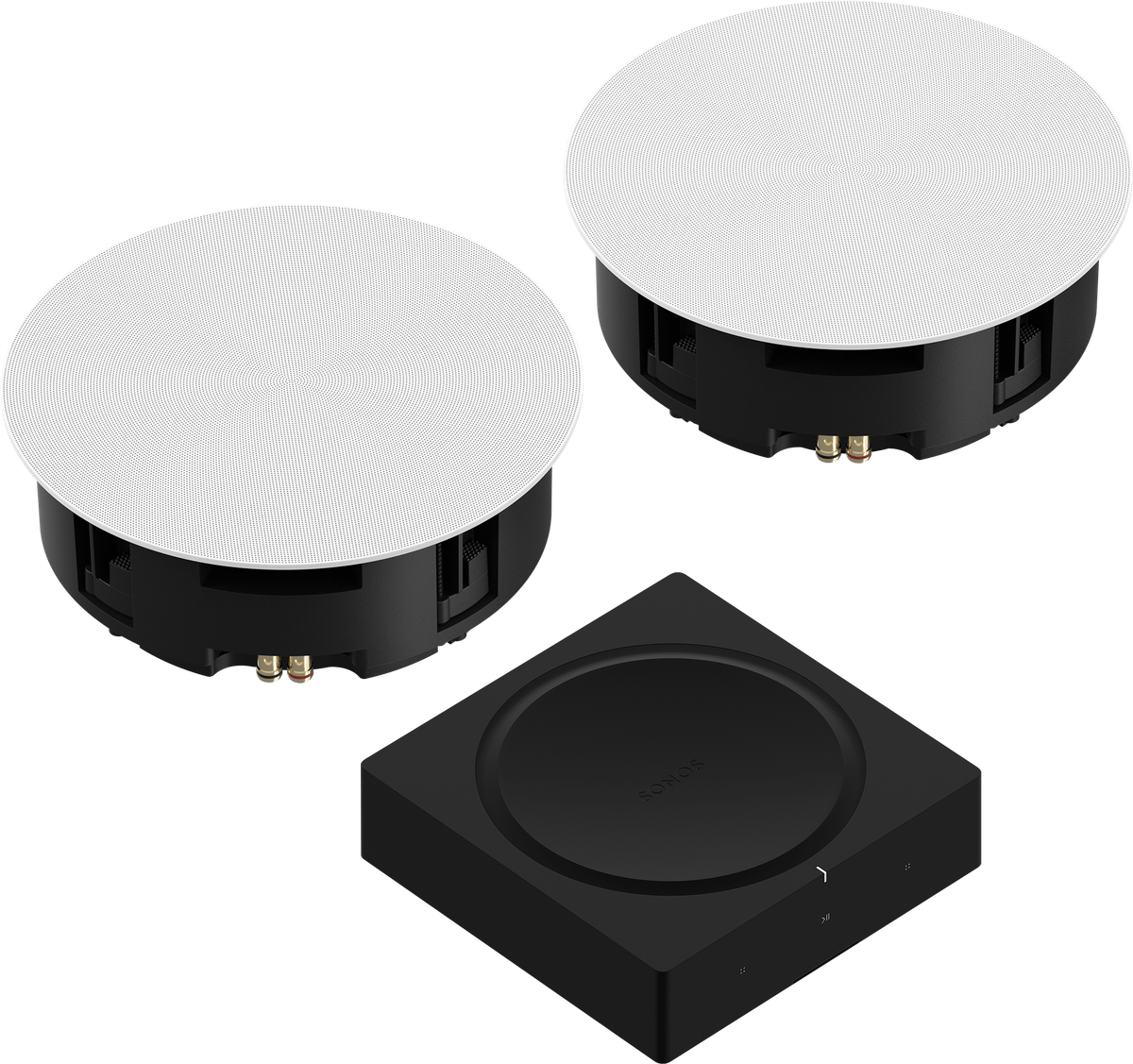 Weatherproof Outdoor Speaker Set and Amp Sonos