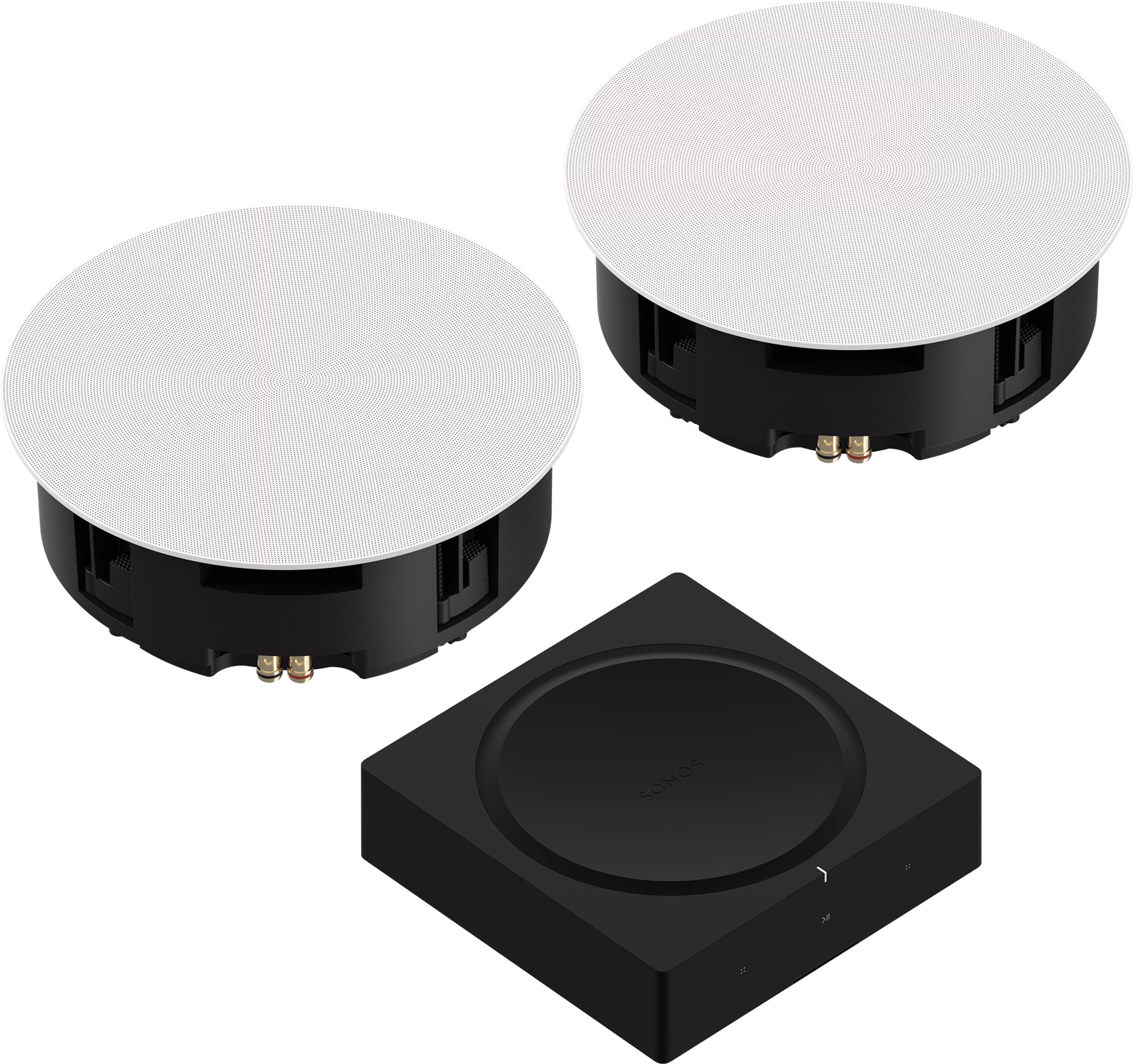 Powered in ceiling hot sale speakers