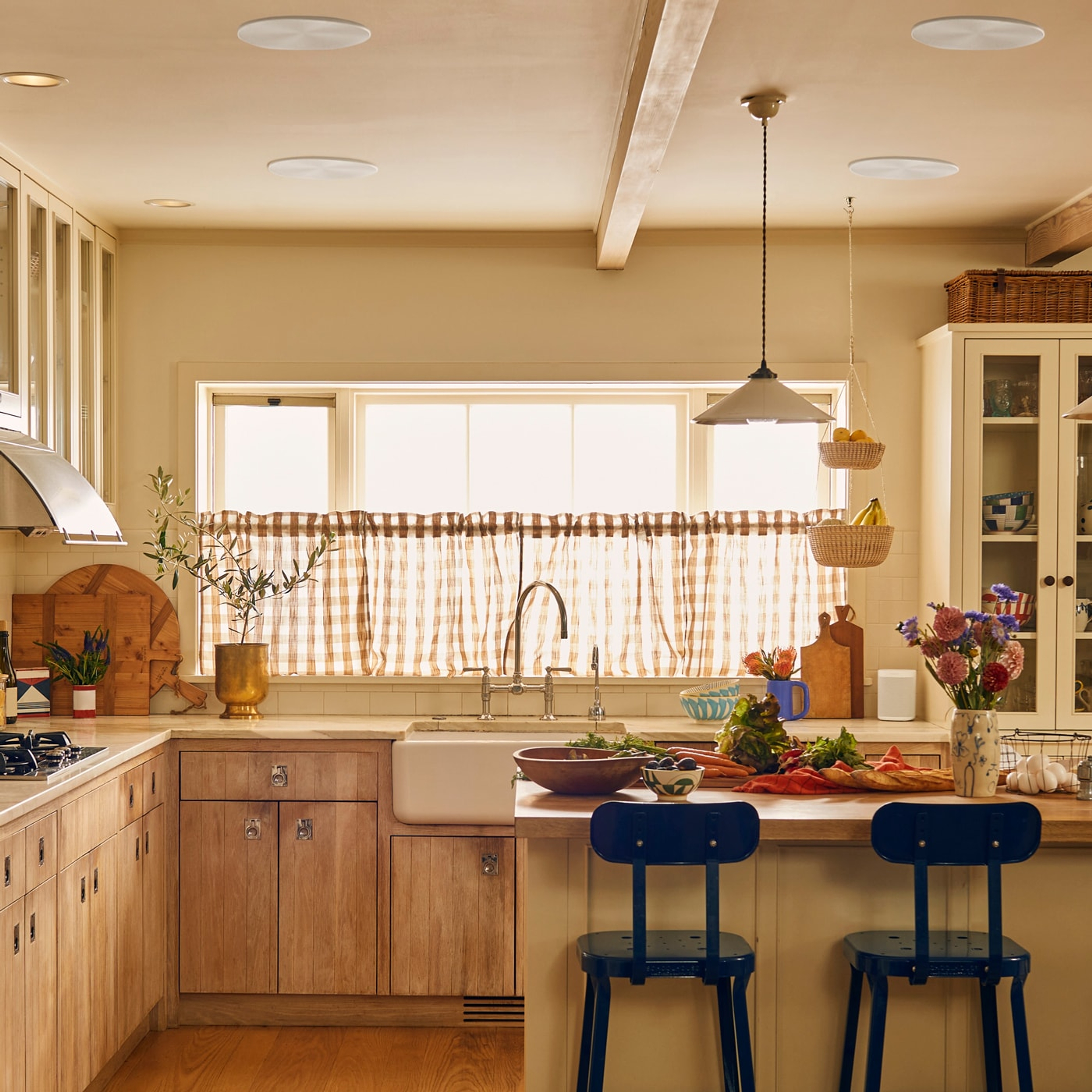 In-Ceiling Speakers by Sonos and Sonance installed in a kitchen