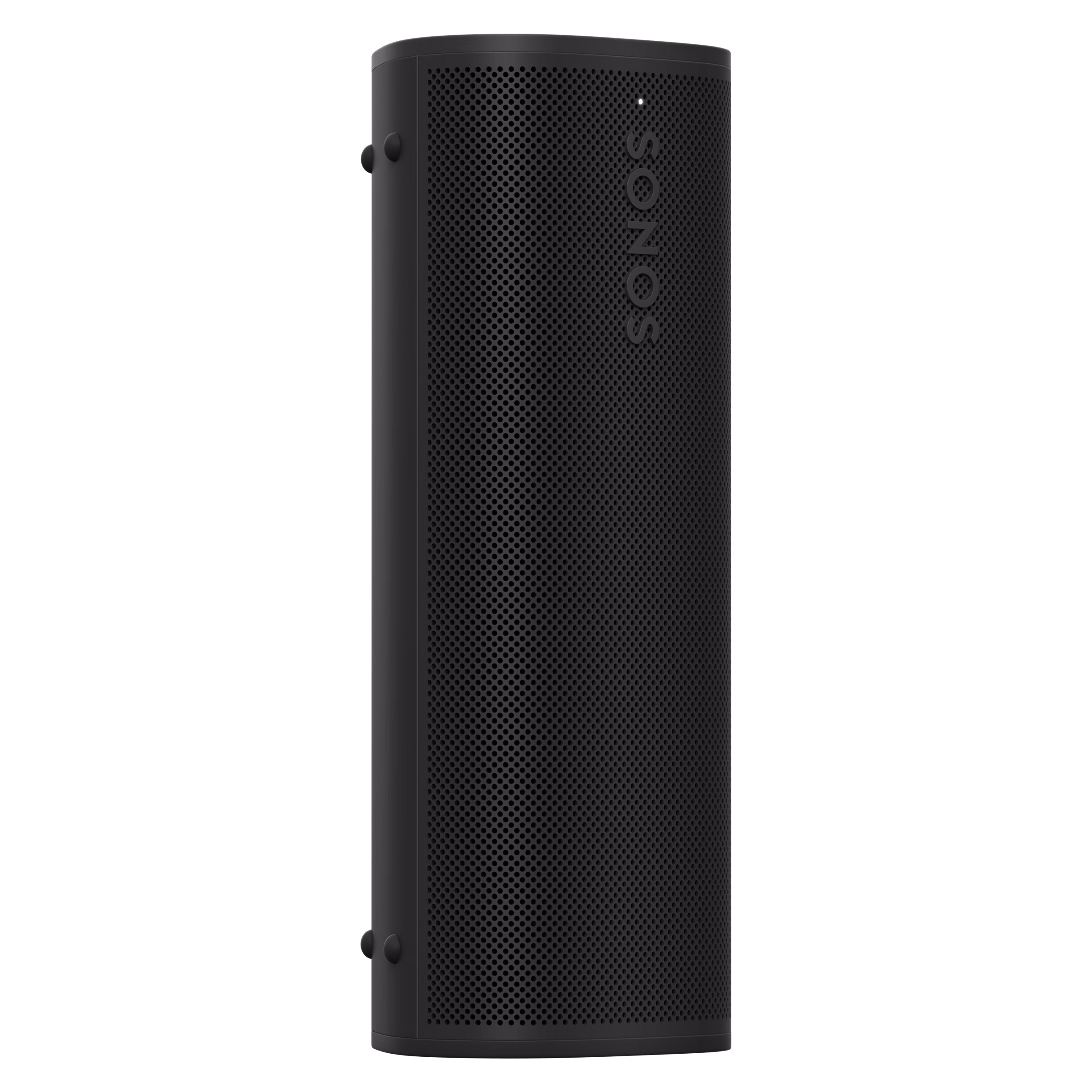Black Sonos Roam 2 in front side angle