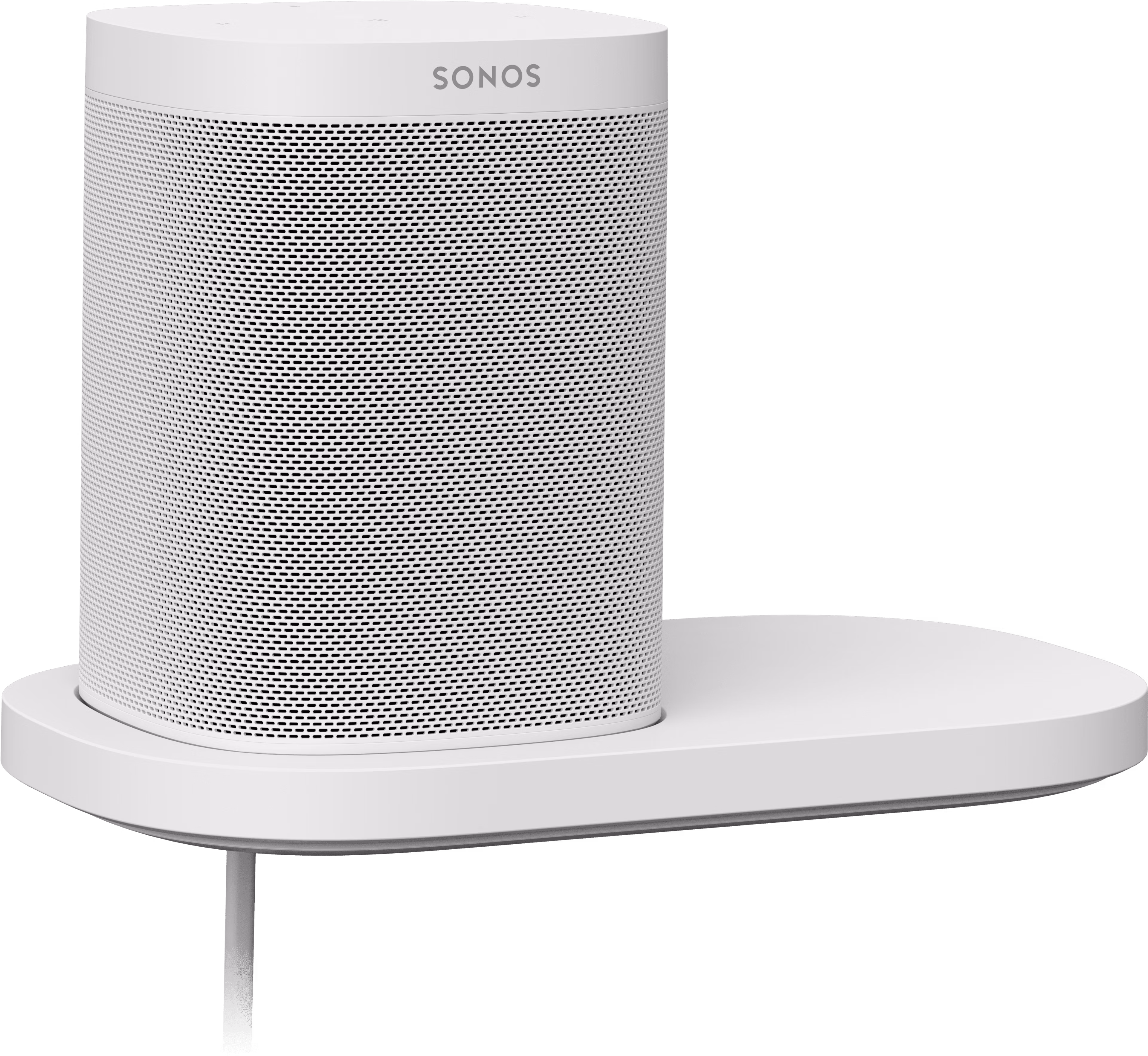 Shelf with One angle white