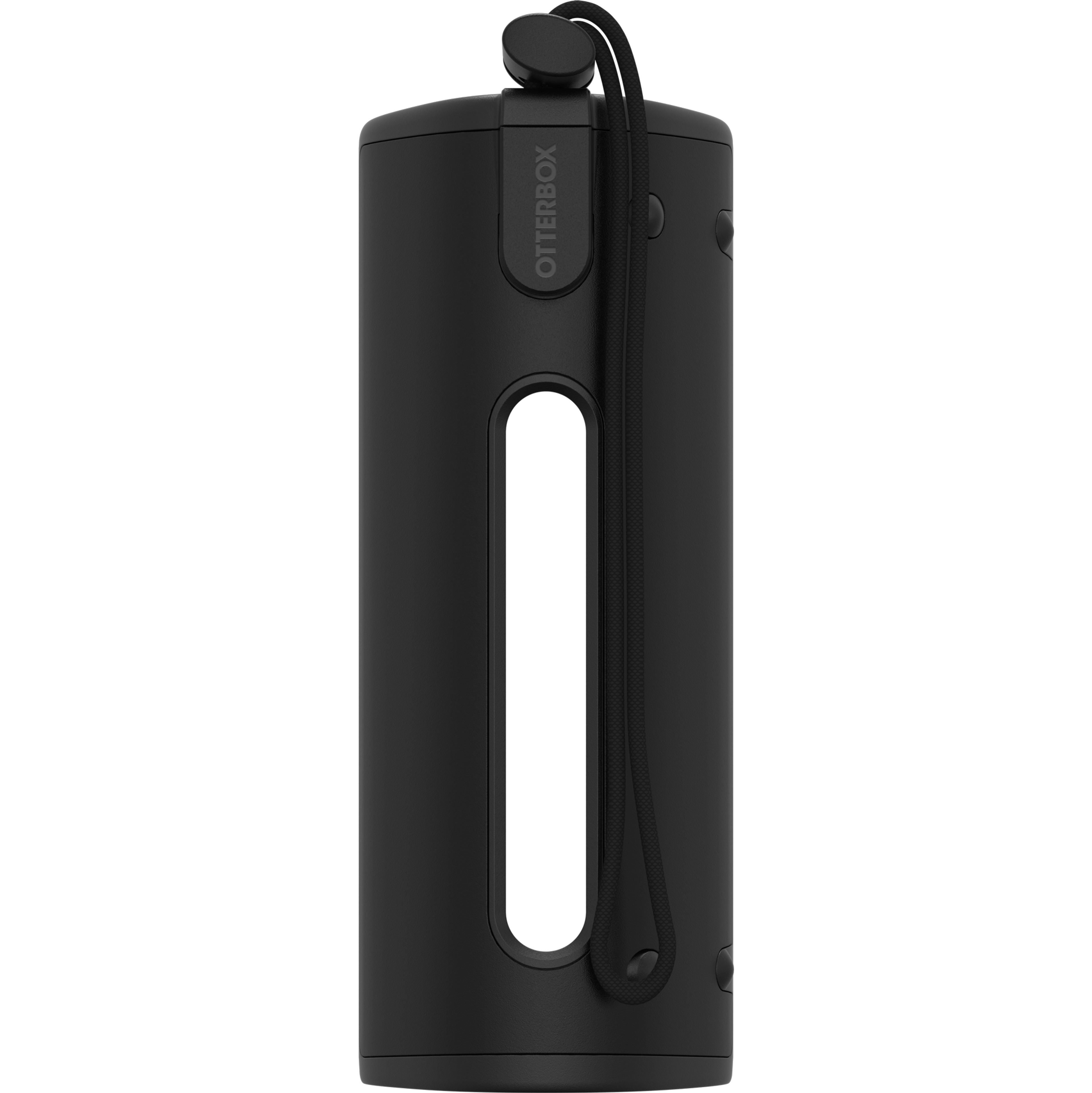 Image of the back of an empty black Otterbox Sonos Roam case