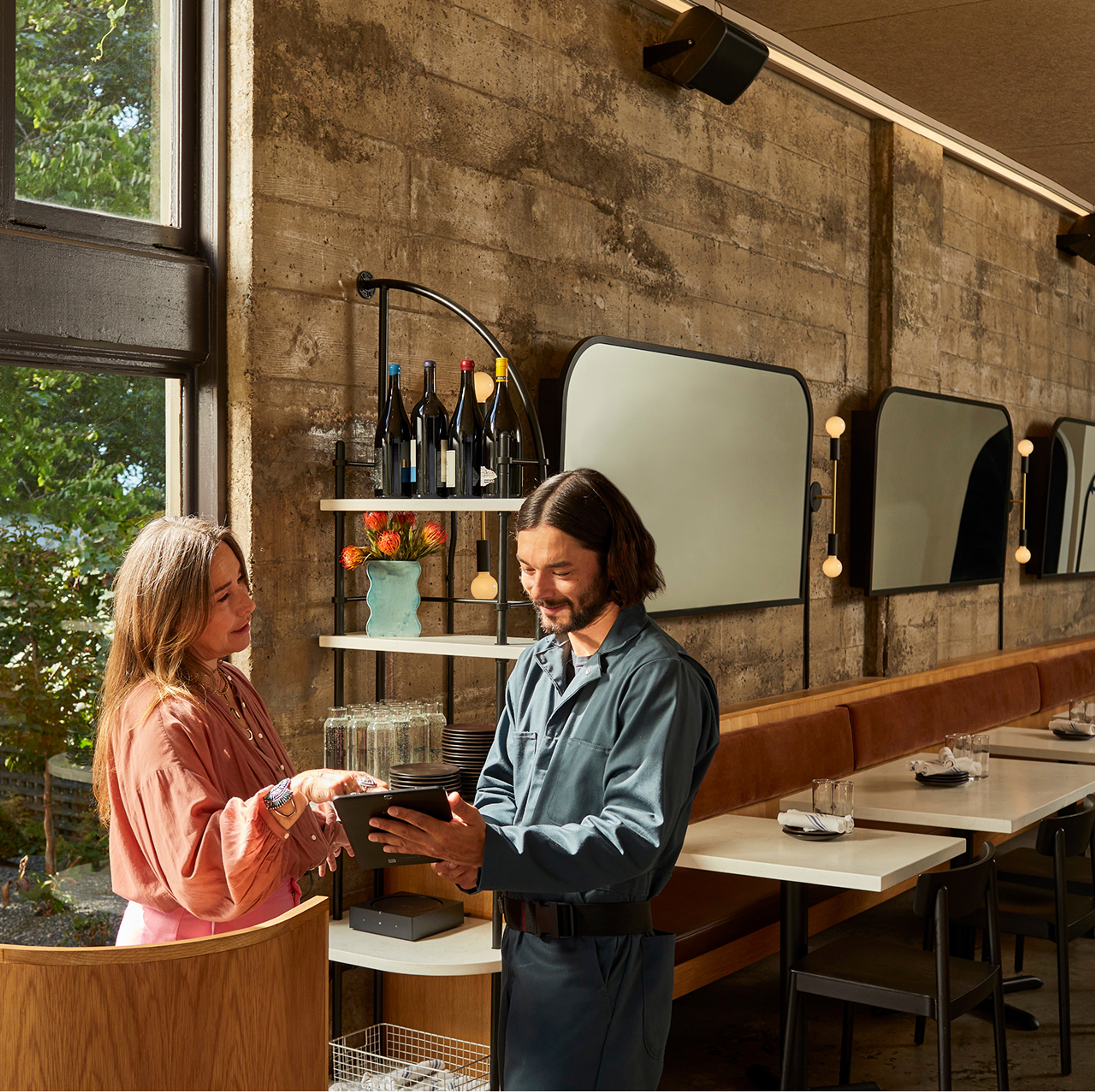 Two people with tablet