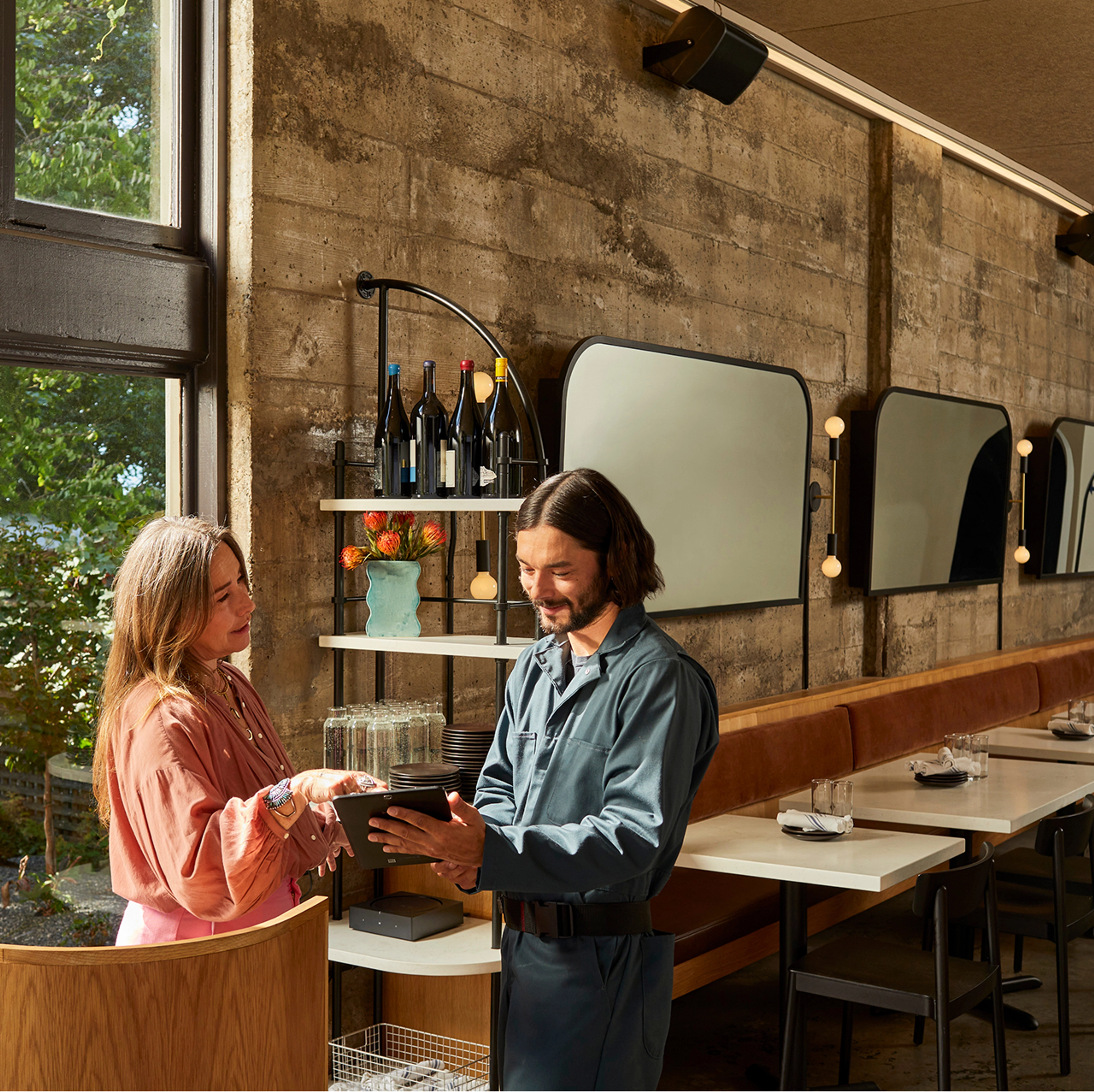 Two people with tablet