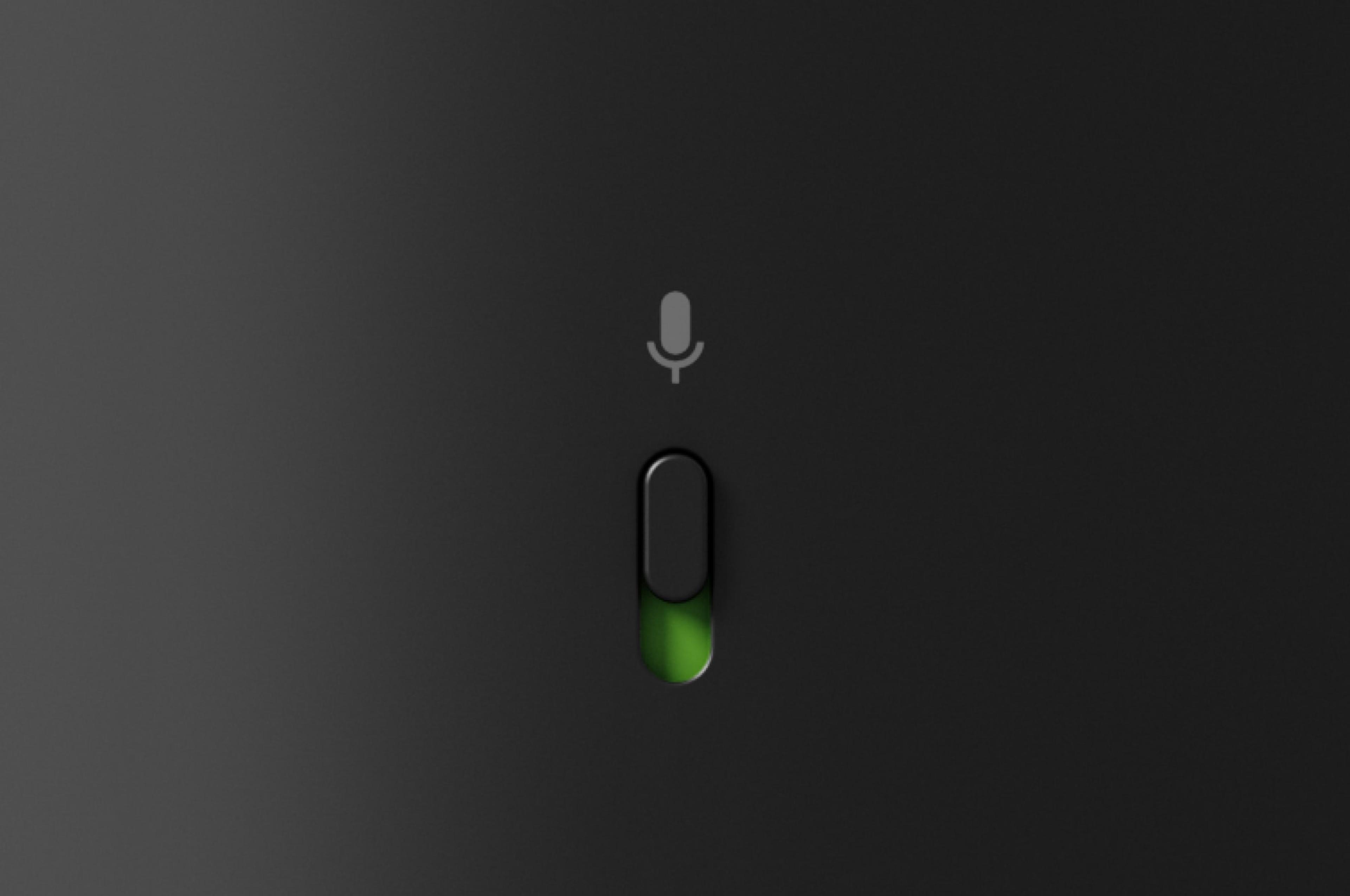 Bouton marche/arrêt du microphone sur Era 100 noir