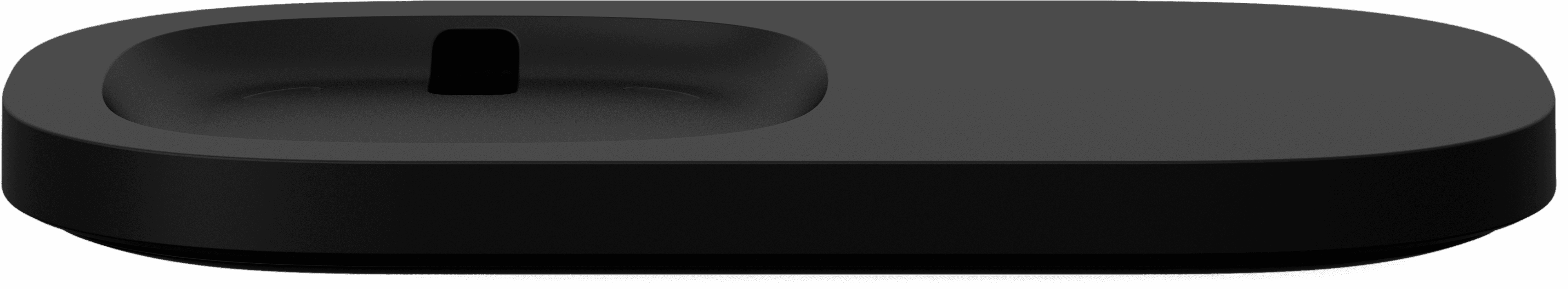 Vista frontal en ángulo de Shelf en negro