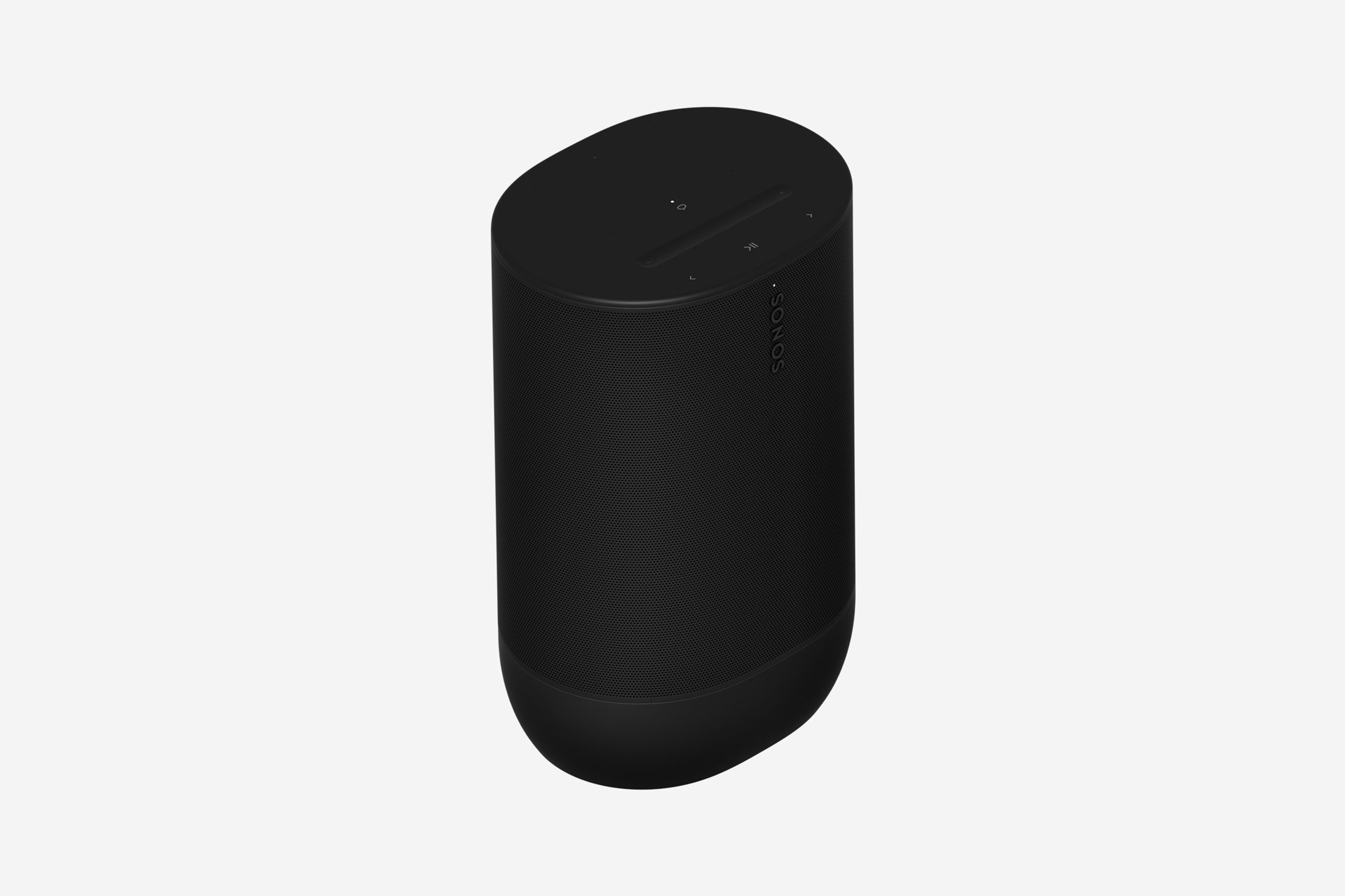 Black Sonos Move 2 on a light gray background