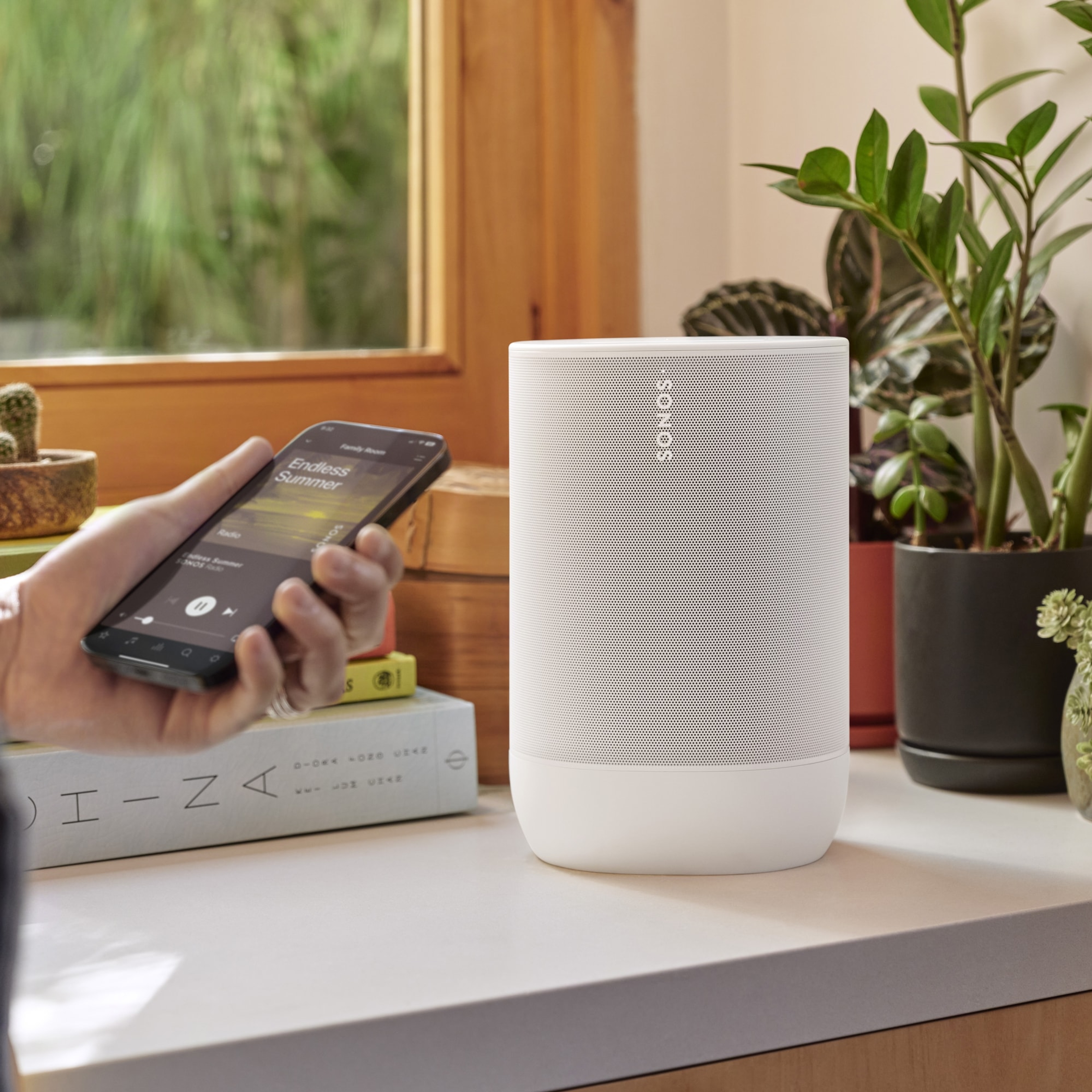 Move 2 is easy to use on WiFi all around the home, or with Bluetooth® outside