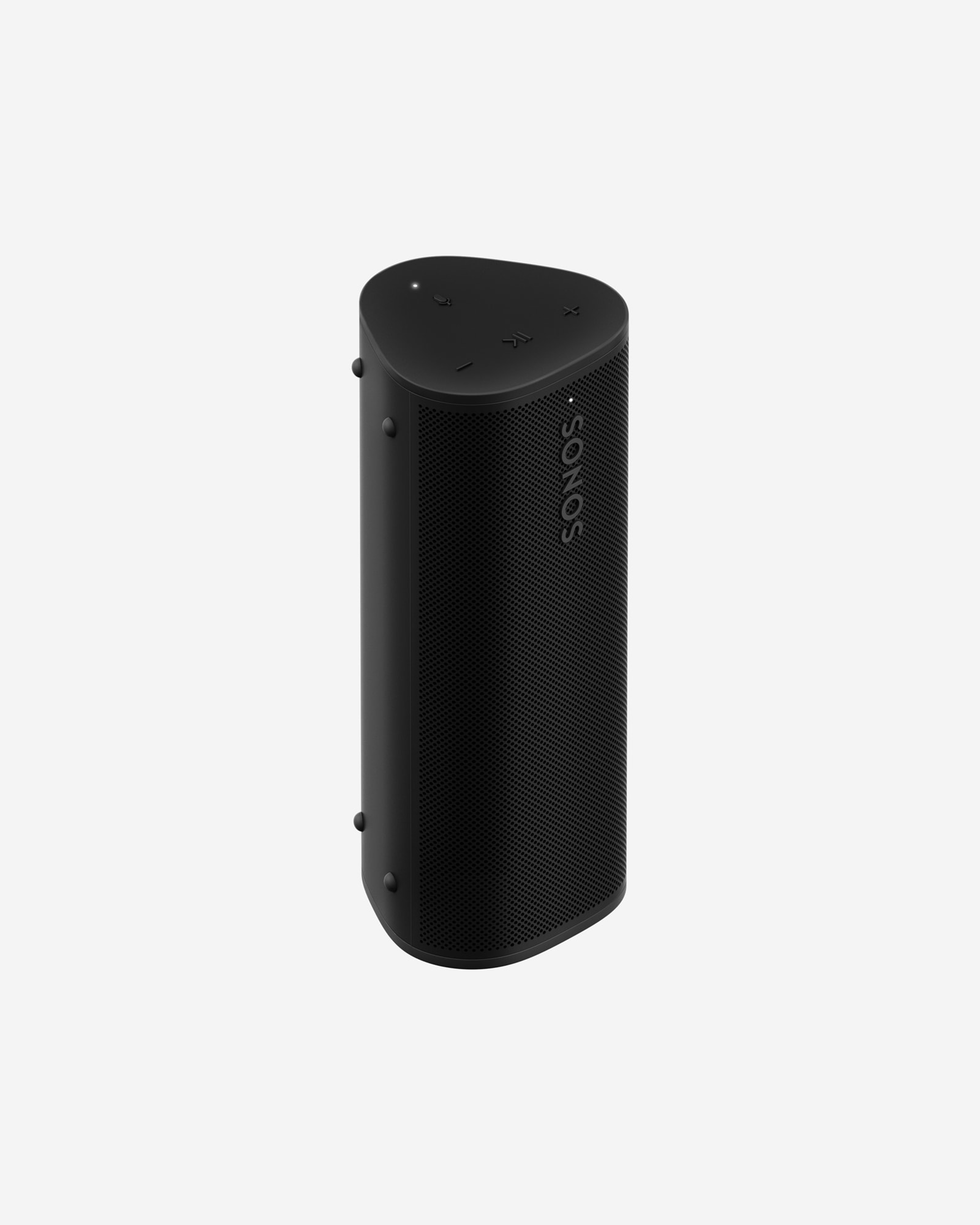 Black Roam 2 speaker on a grey background