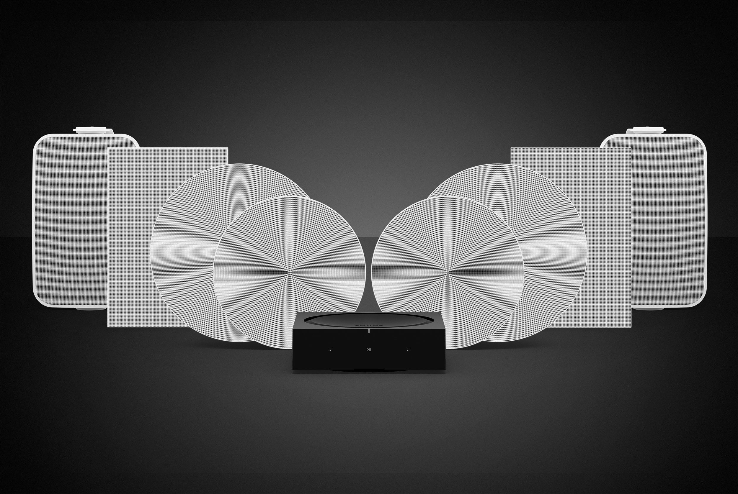 Sonos ceiling hot sale speaker system