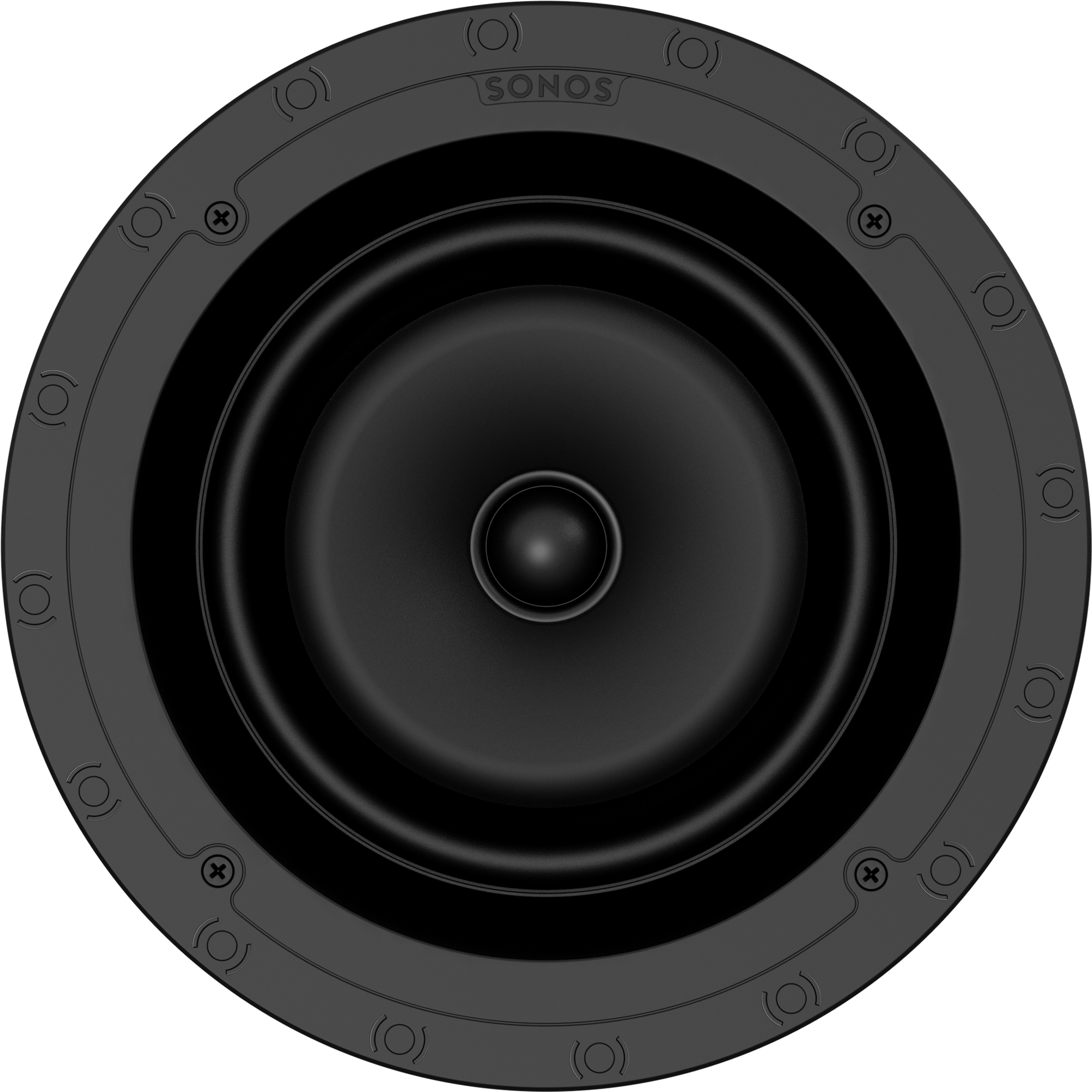 Voorkant In-Ceiling speaker van 20,3 cm zonder grille