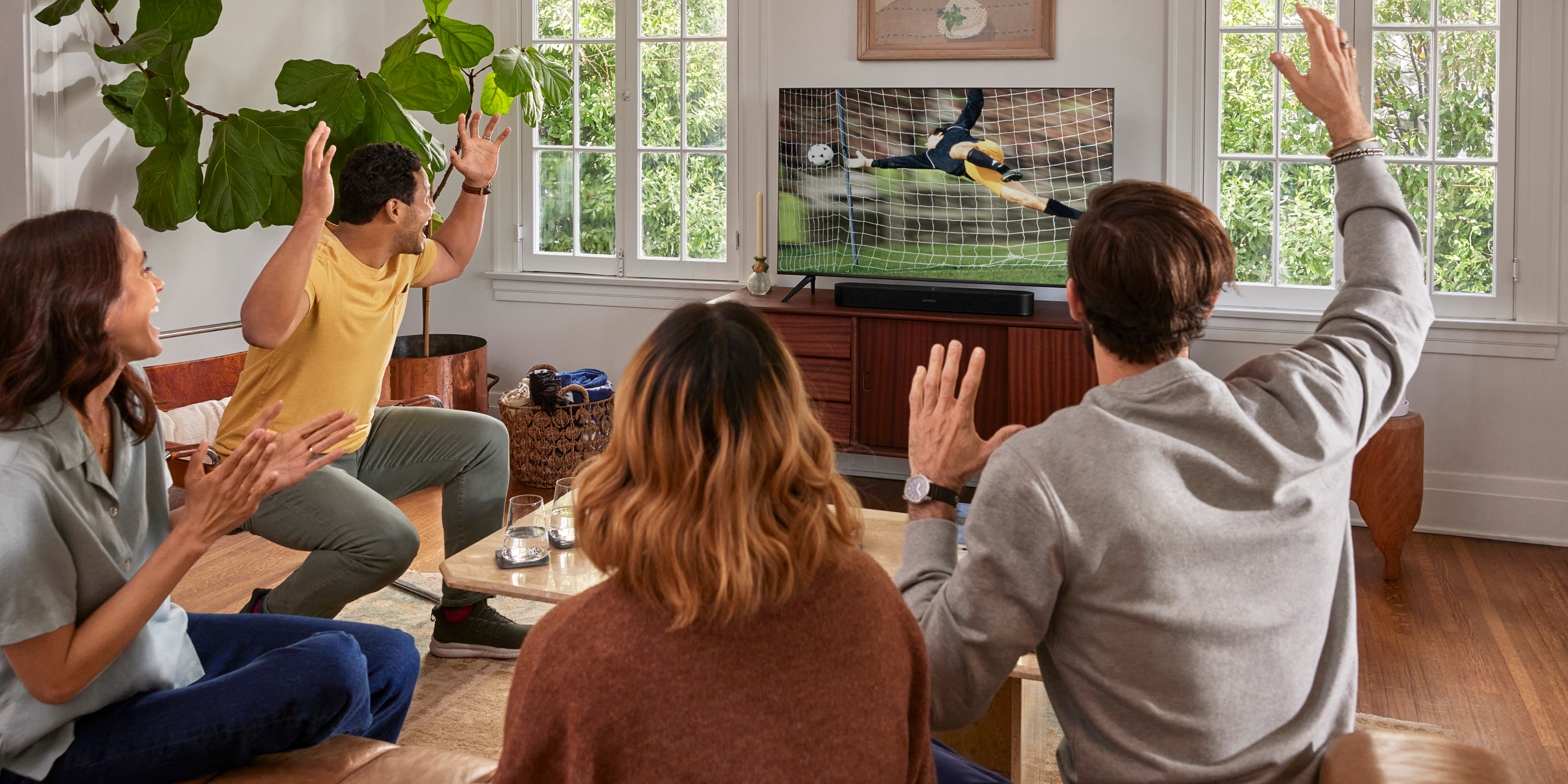 Sport kijken met zwarte Beam