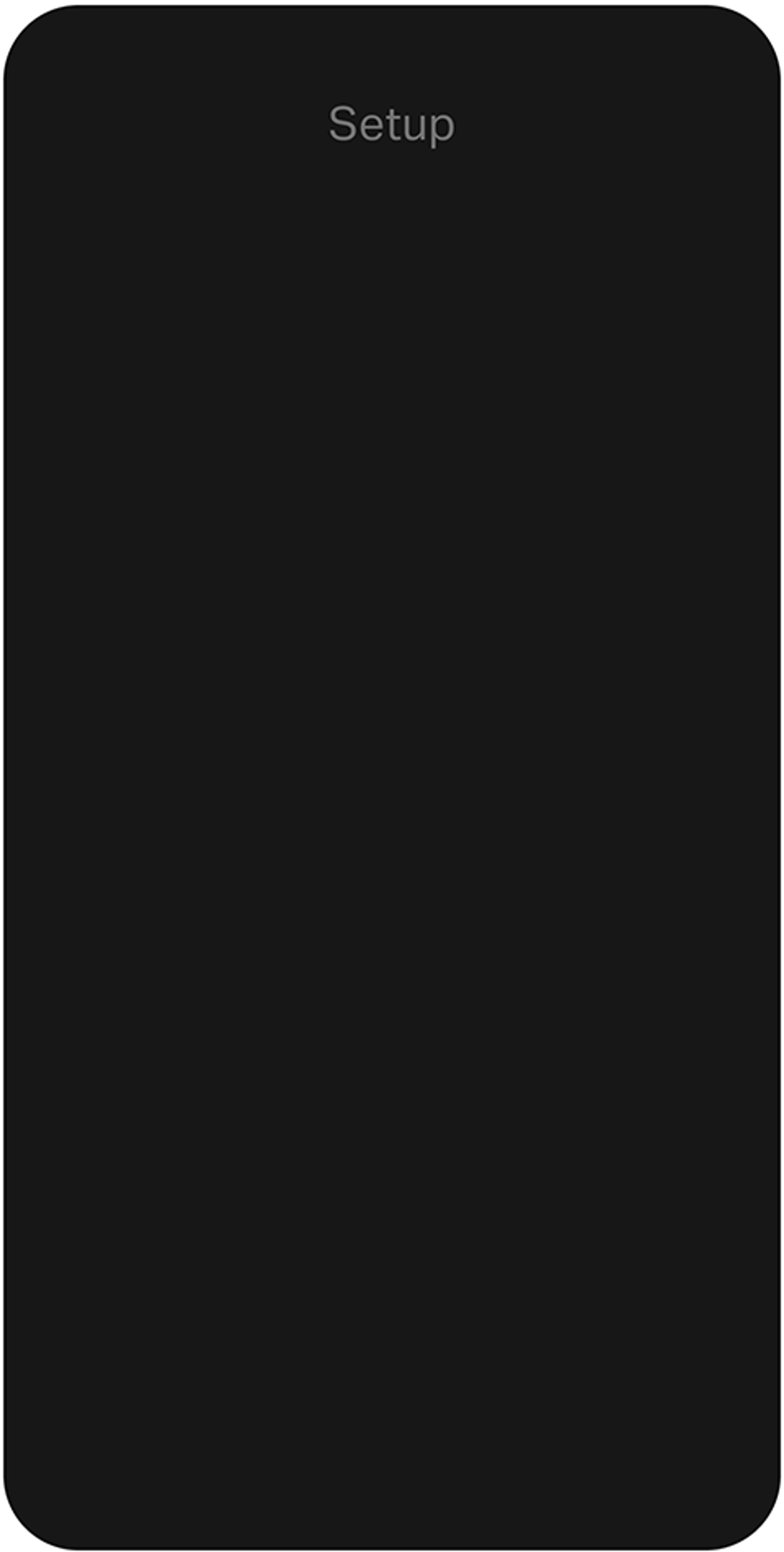 Setup blank phone rendering in black