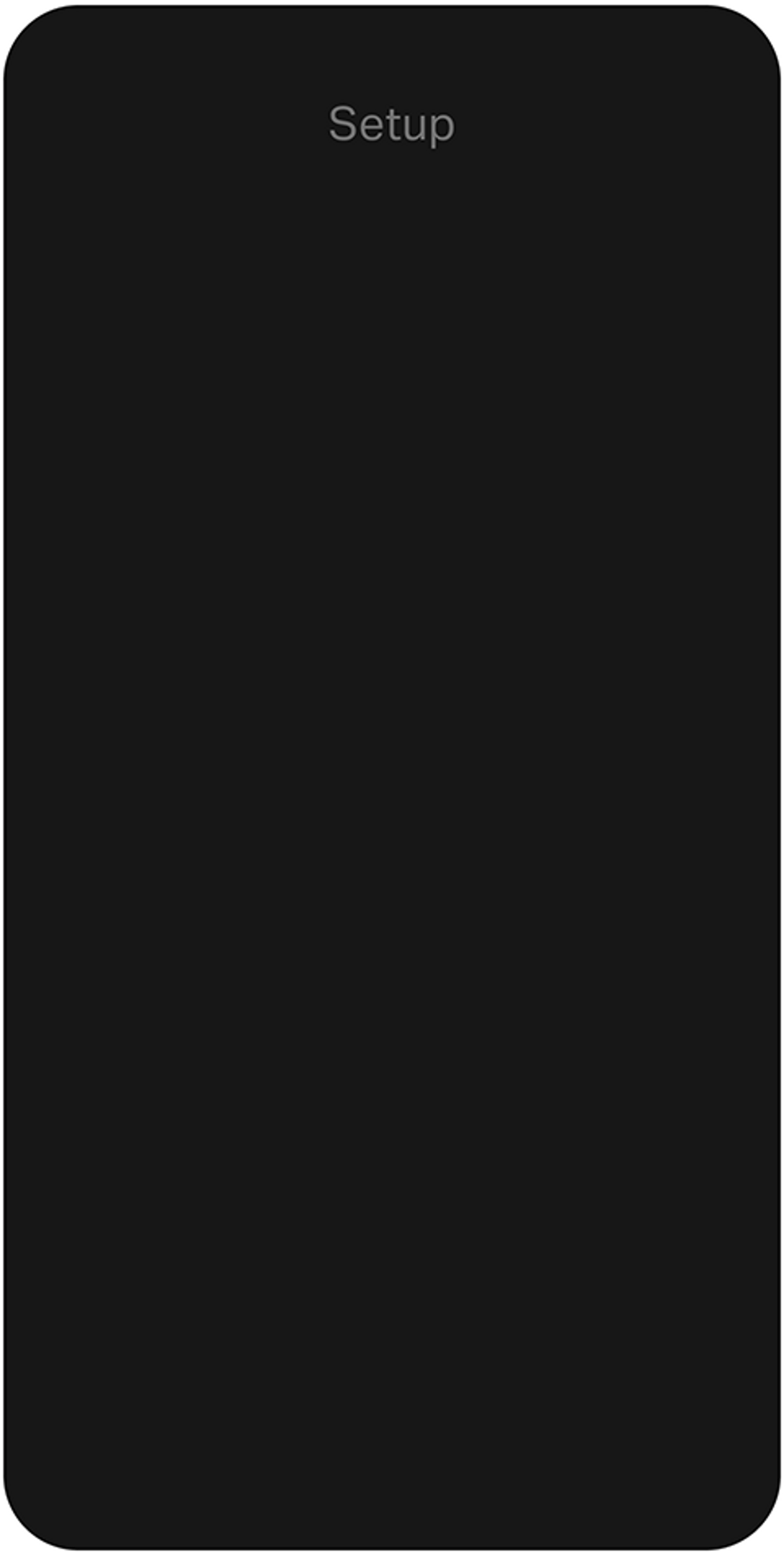 Setup blank phone rendering in black