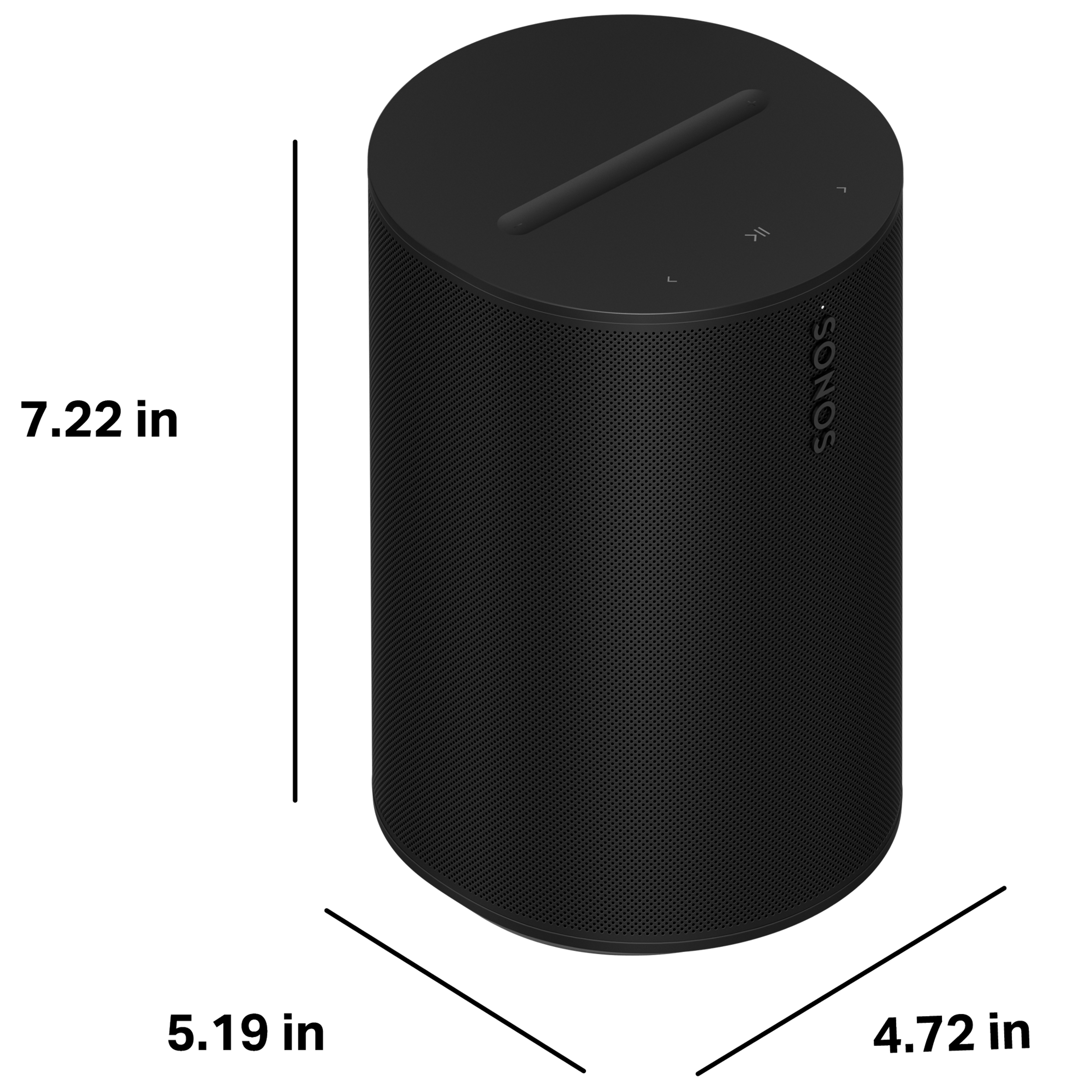 Era 100 SL is 7.22 inches tall, 5.19 inches deep, and 4.72 inches wide
