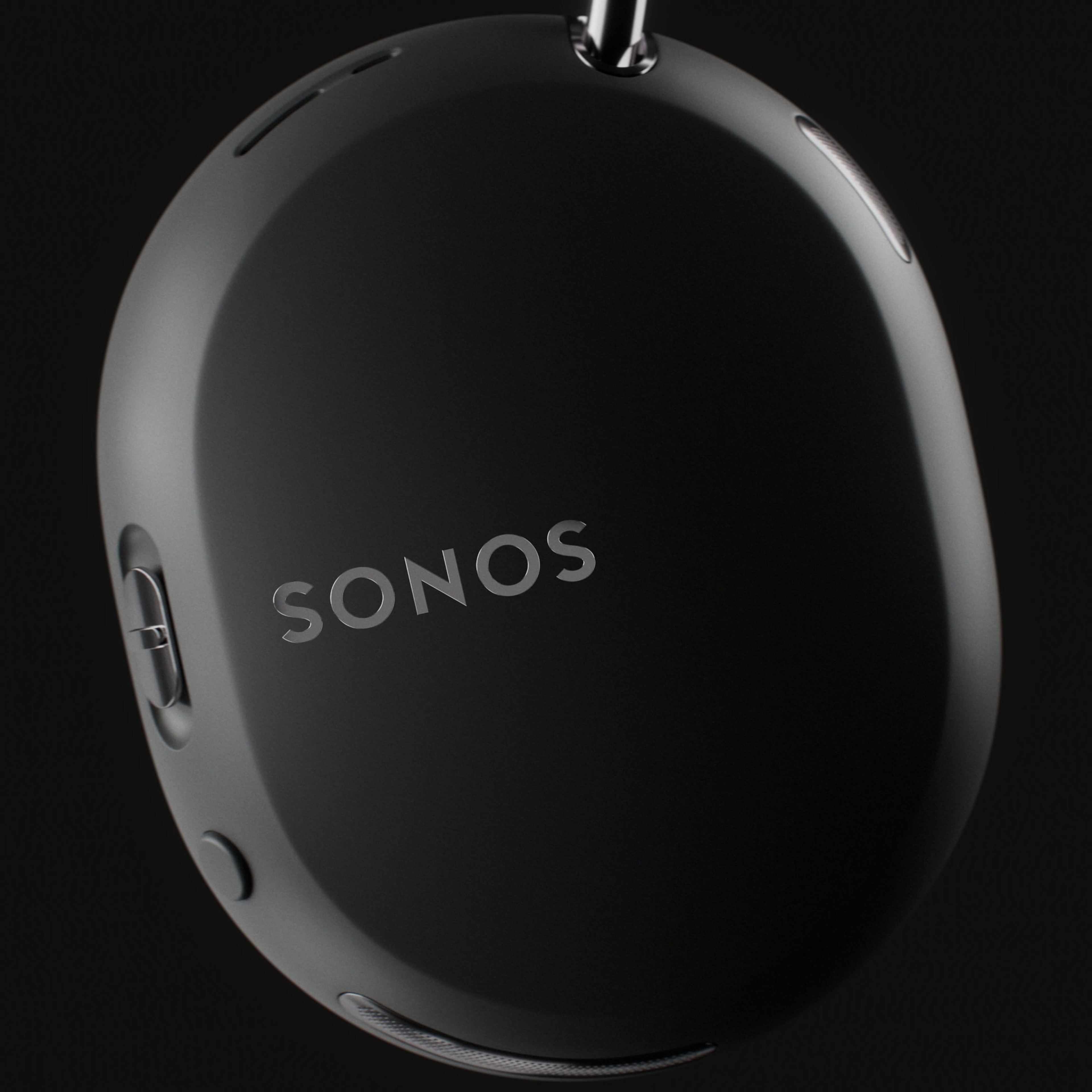Sonos Ace Ultra in black, side detail view