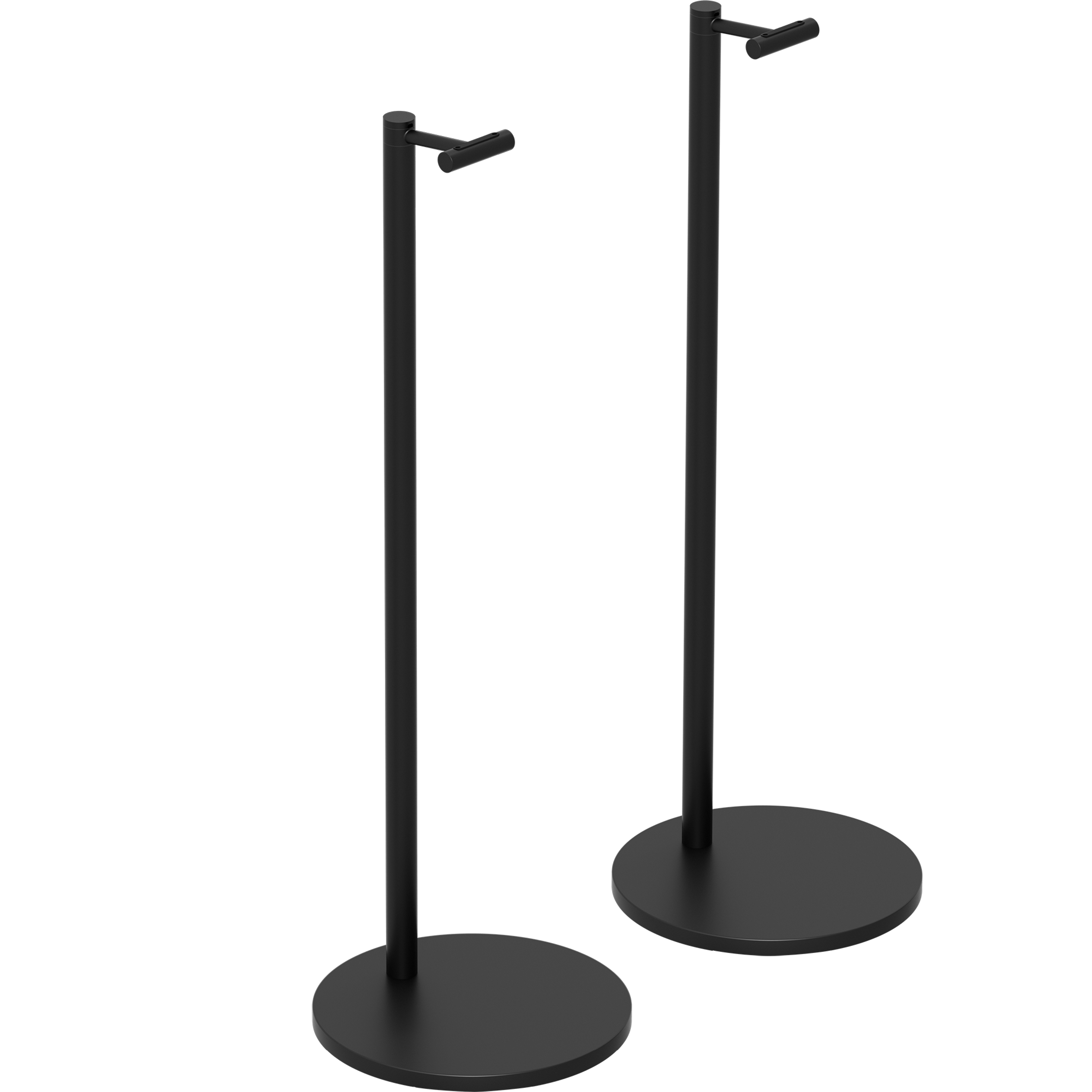Two Sonos Era 300 stands in black