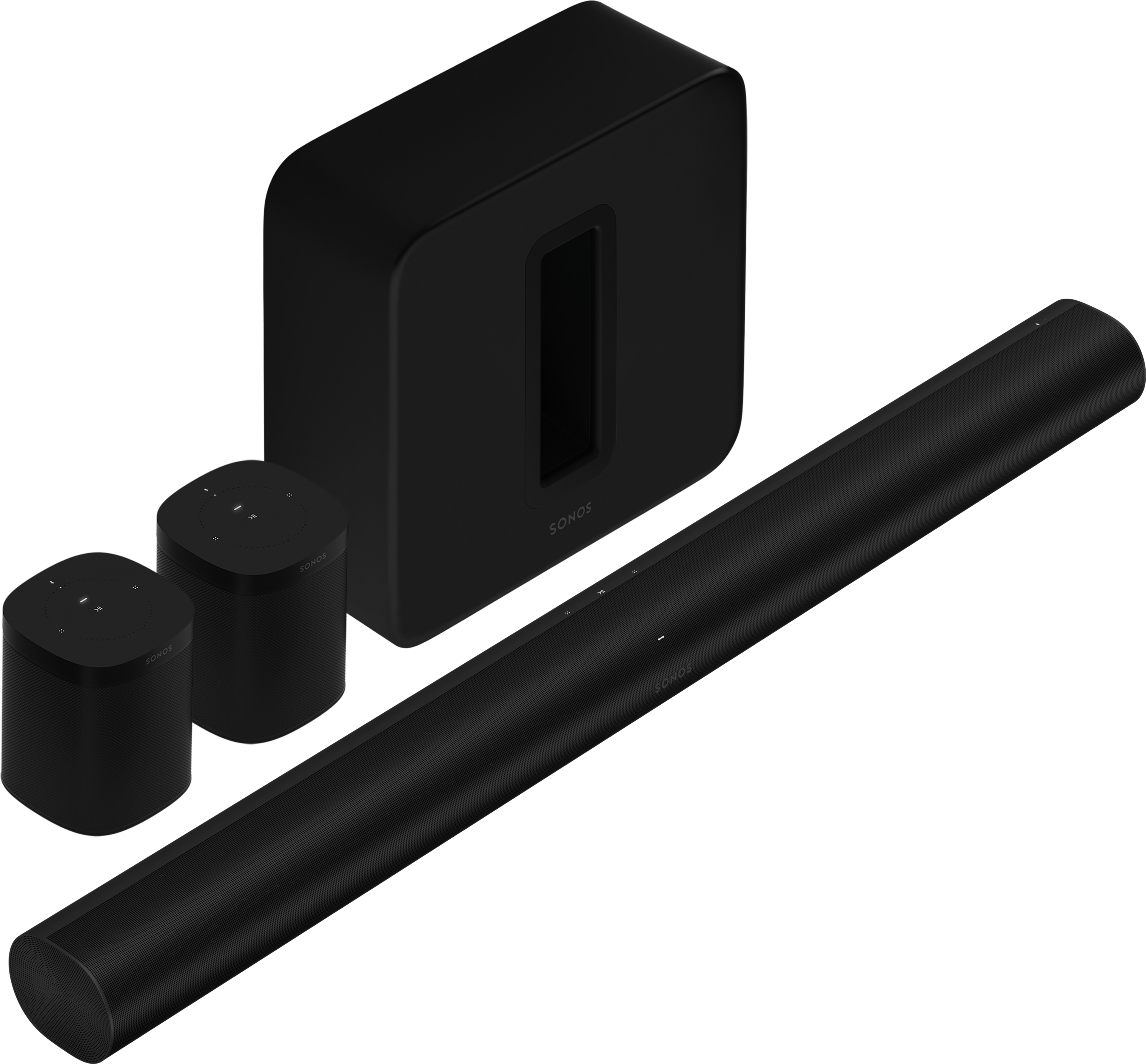 Arc with Sub and One pair black