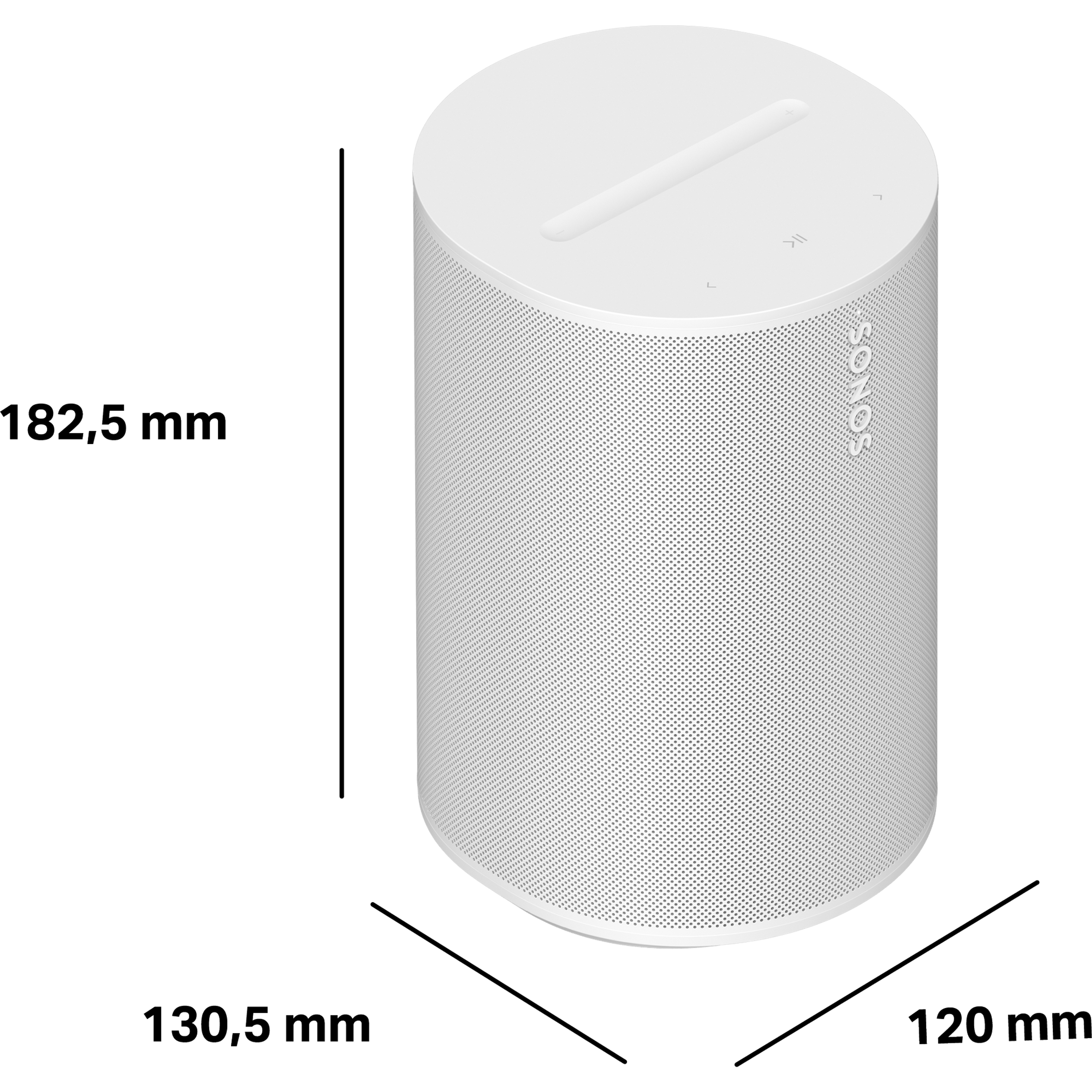 Era 100 SL mesure 182,5 mm de hauteur, 130,5 mm de profondeur et 120 mm de largeur