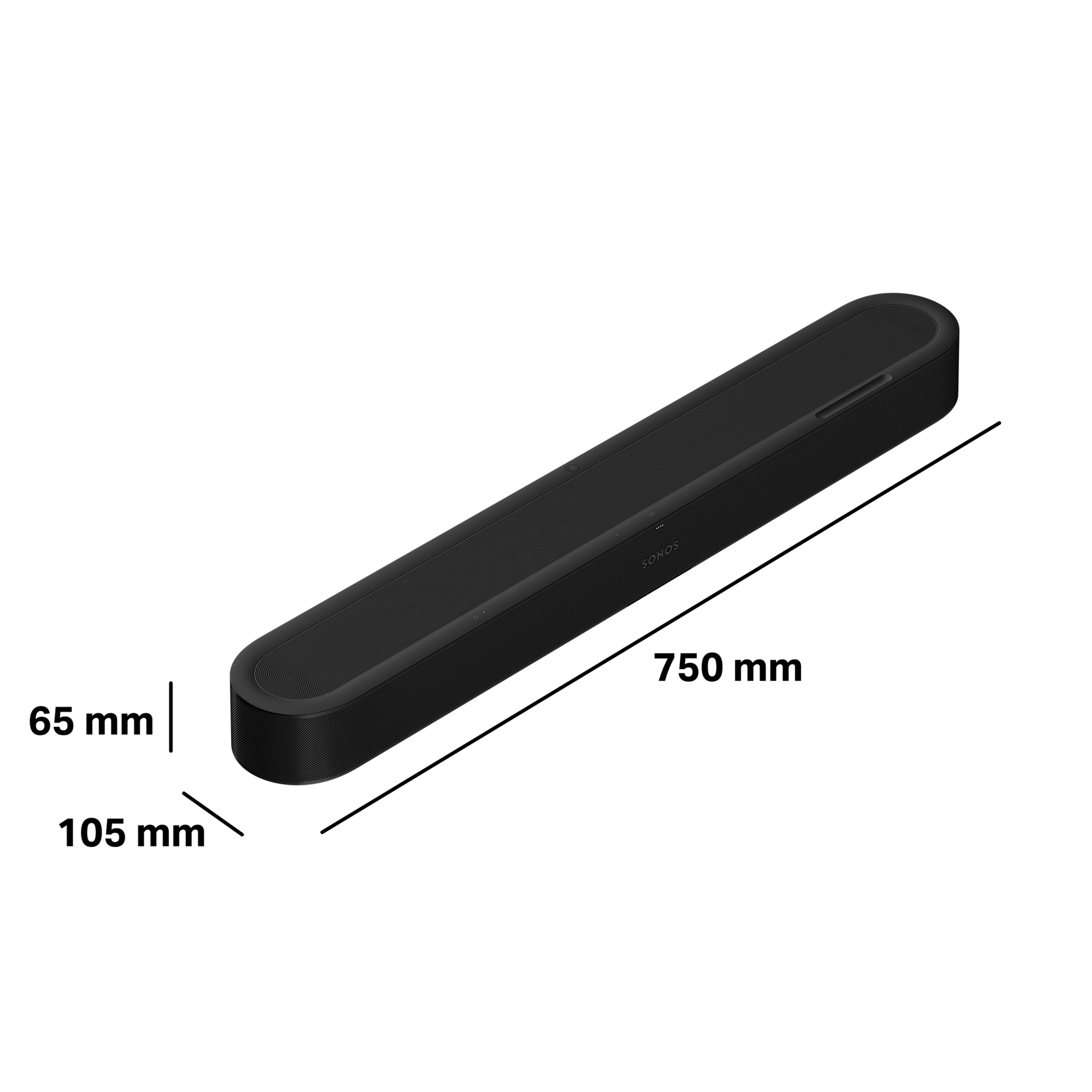 Beam Ultra ist 65 mm hoch, 105 mm tief und 750 mm breit