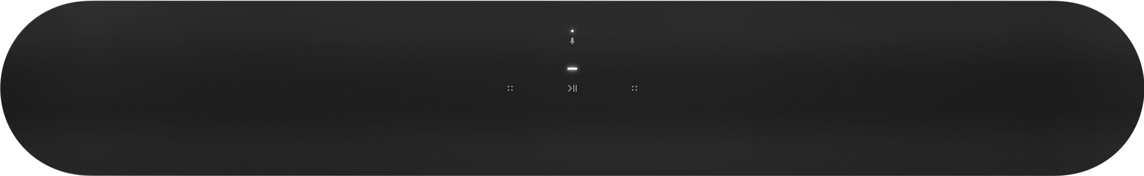 Sonos Beam noire - face supérieure